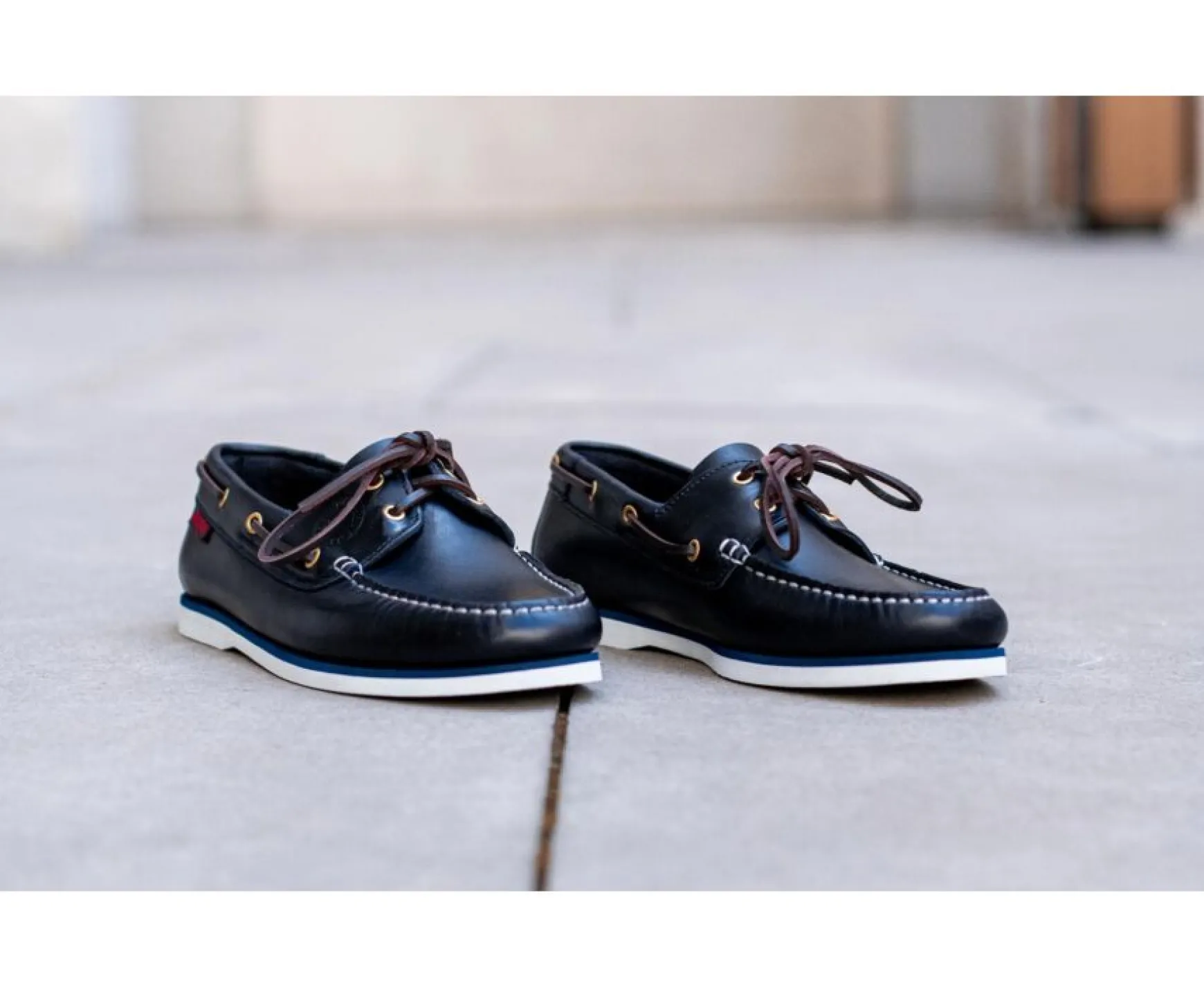 Bexley Moccasins | Leather Boat Shoes Trawler Navy