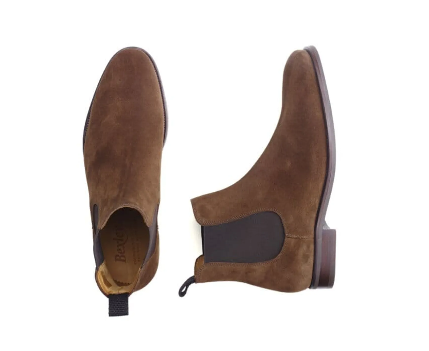 Bexley Comfort Shoes | Leather Chelsea Boots Alderton Gomme Havana Suede