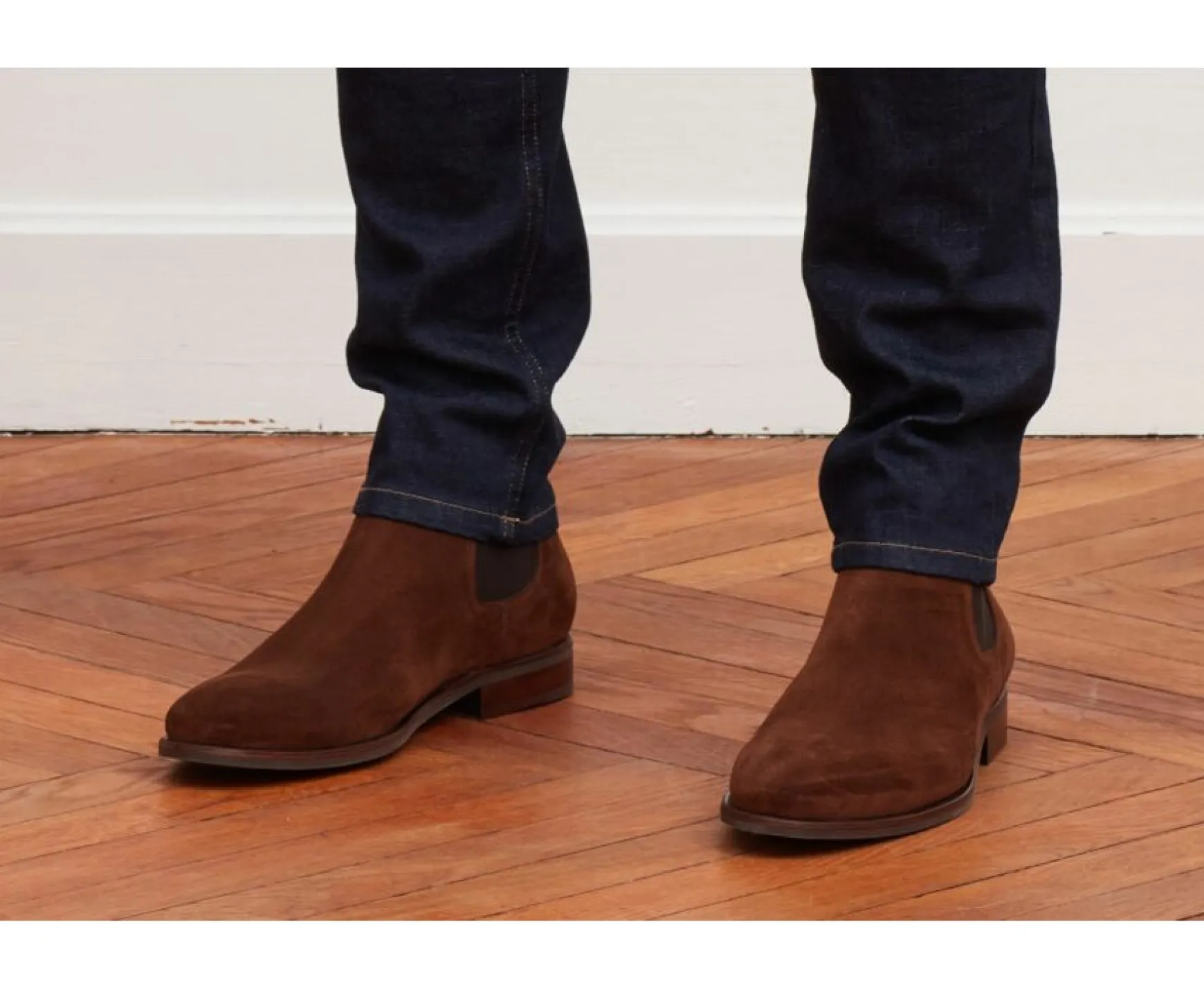 Bexley Comfort Shoes | Leather Chelsea Boots Alderton Gomme Havana Suede
