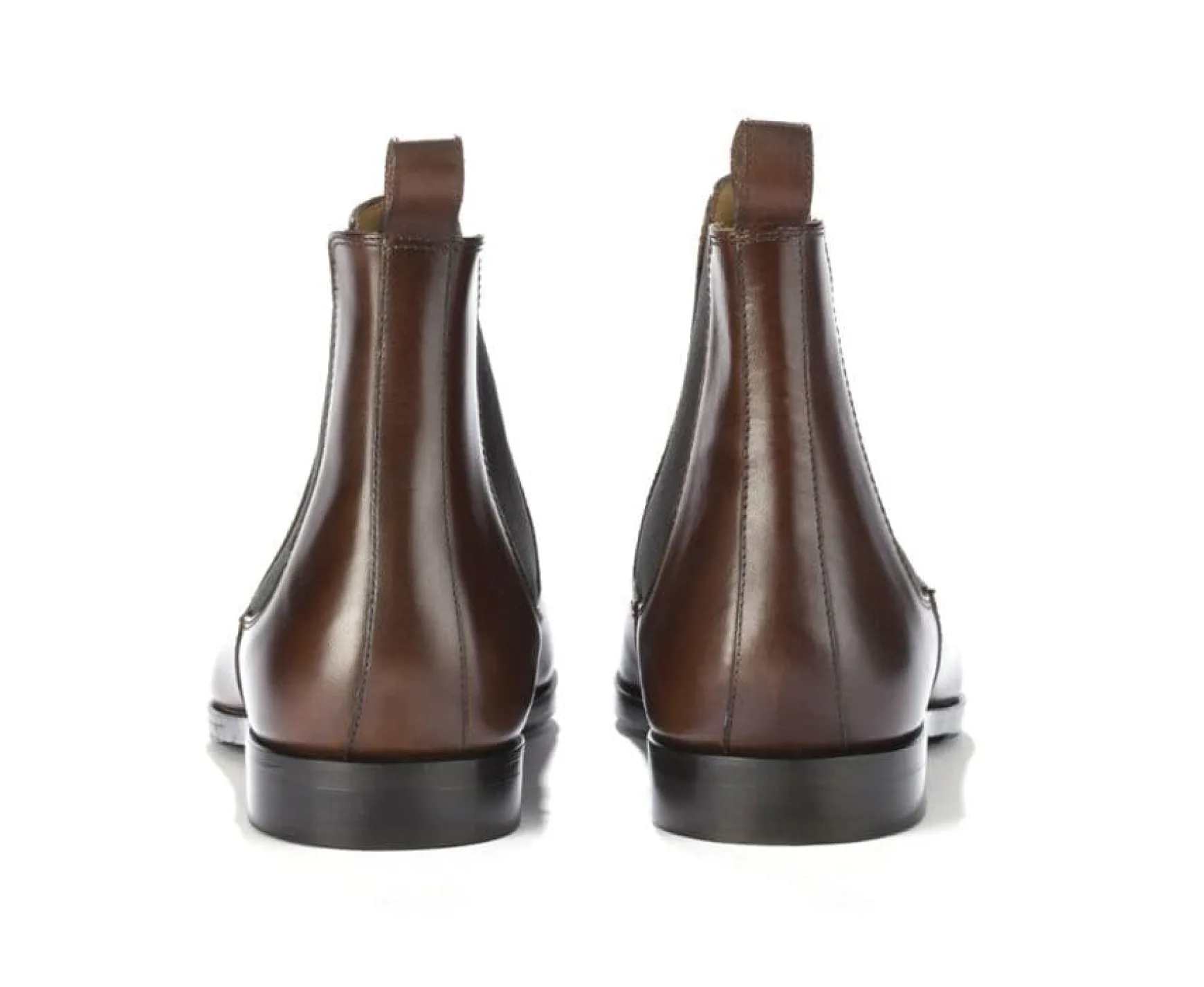 Bexley Chelsea Boots | Leather Chelsea Boots Bergame Patin Chocolate