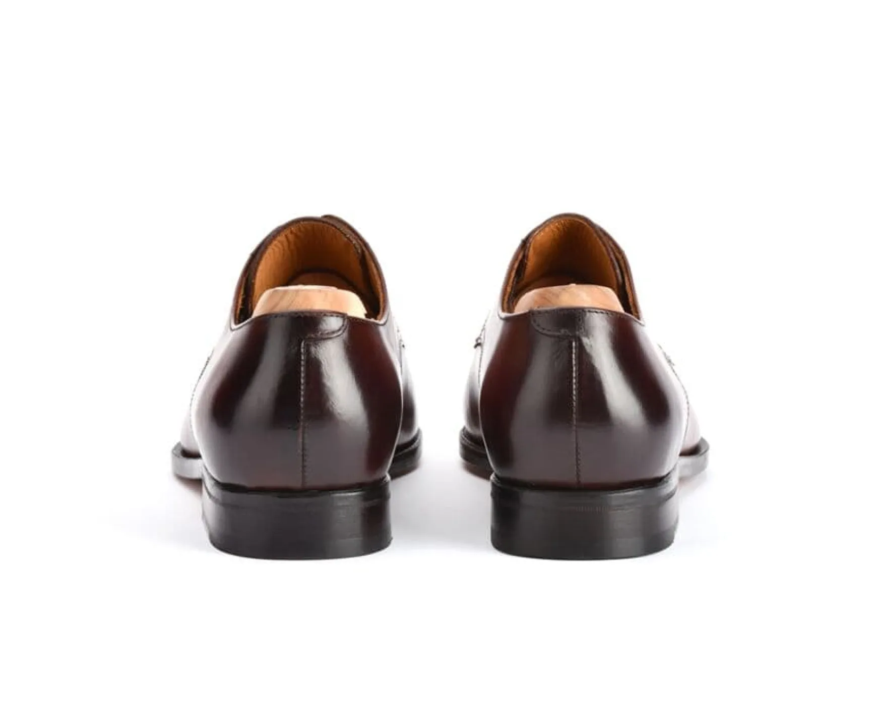 Bexley Comfort Shoes | Leather Derby Shoes Penford Patina Chestnut