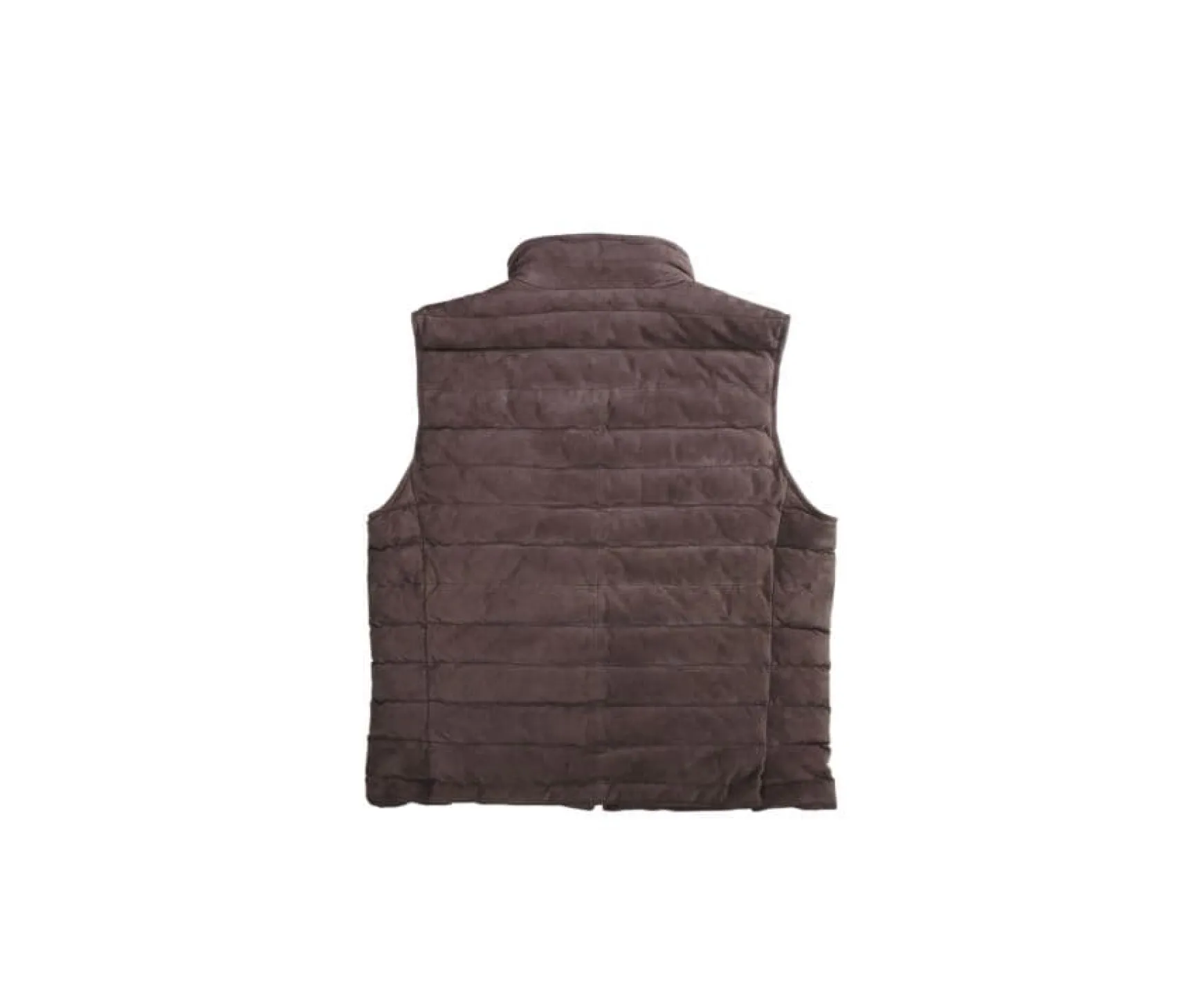 Bexley | Leather Sleeveless Down Gilet Niklas Brown