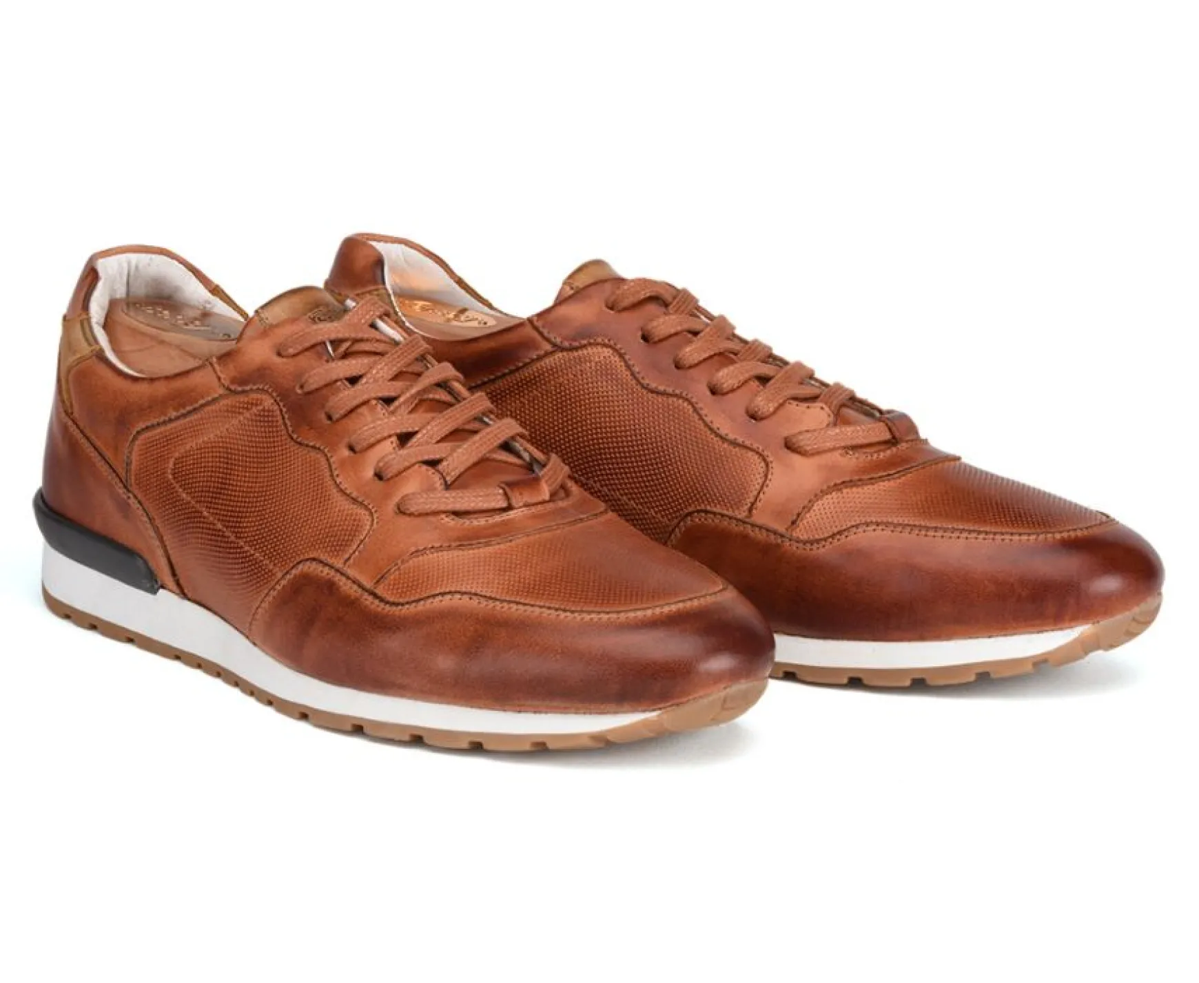 Bexley Trainers & Sneakers | Leather Trainers Canberra Patina Chestnut