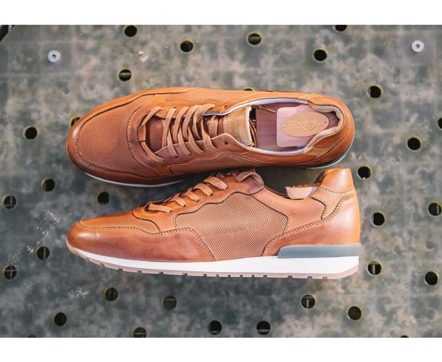 Bexley Trainers & Sneakers | Leather Trainers Canberra Patina Chestnut