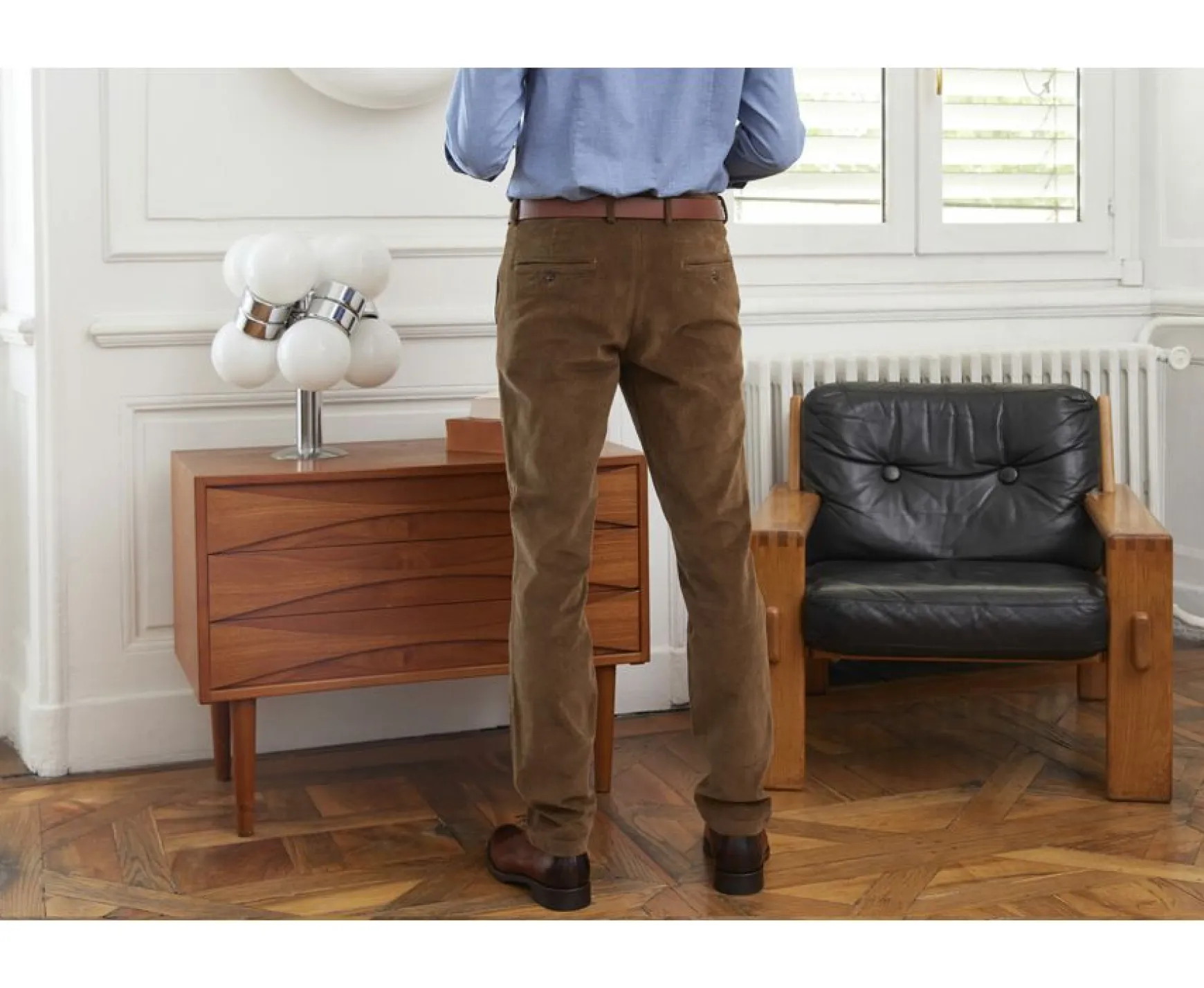 Bexley Adjusted Fit | Light Khaki Men'S Corduroy Trousers Norman Light Kaki