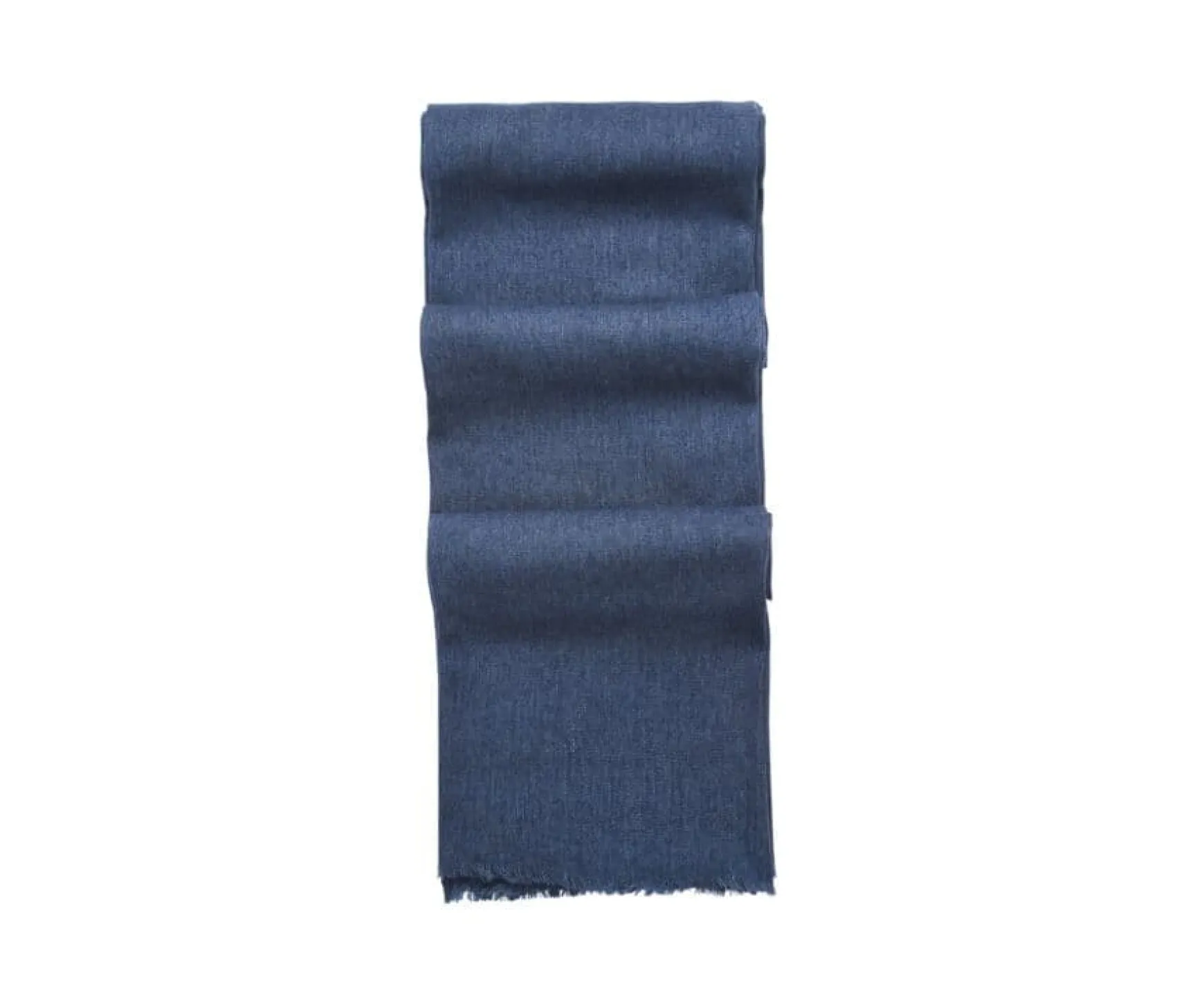 Bexley | Light Wool And Cashmere Scarf Blue Melange