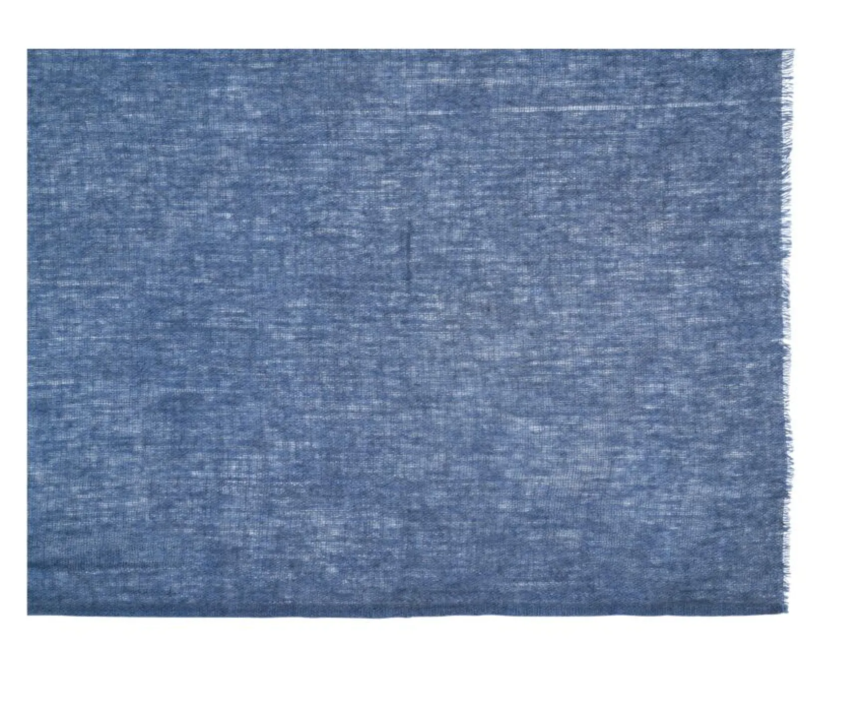 Bexley | Light Wool And Cashmere Scarf Blue Melange
