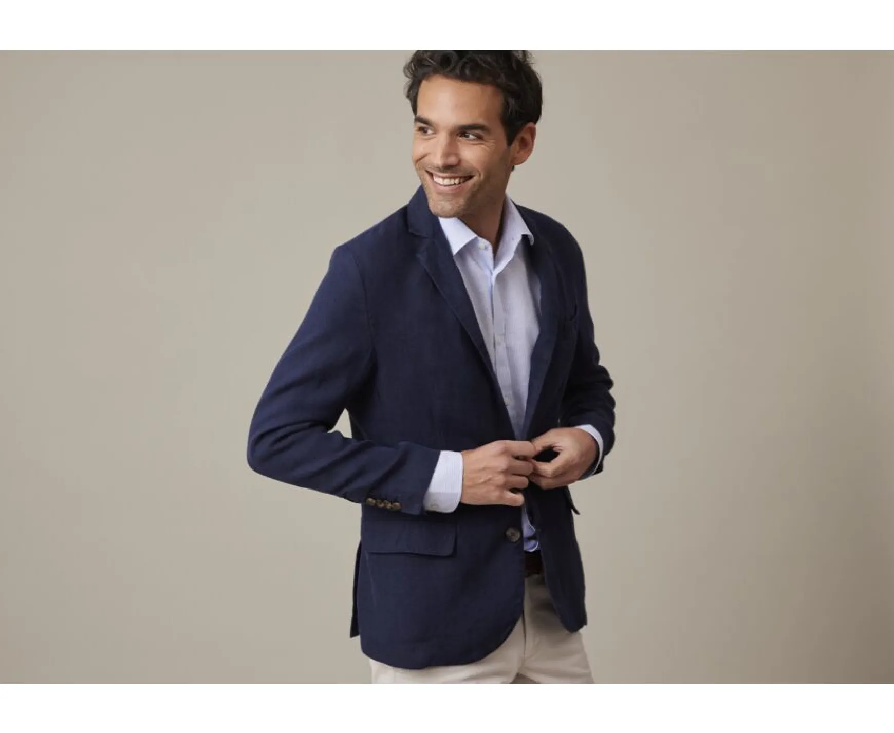 Bexley | Linen Blazer Lubin Navy