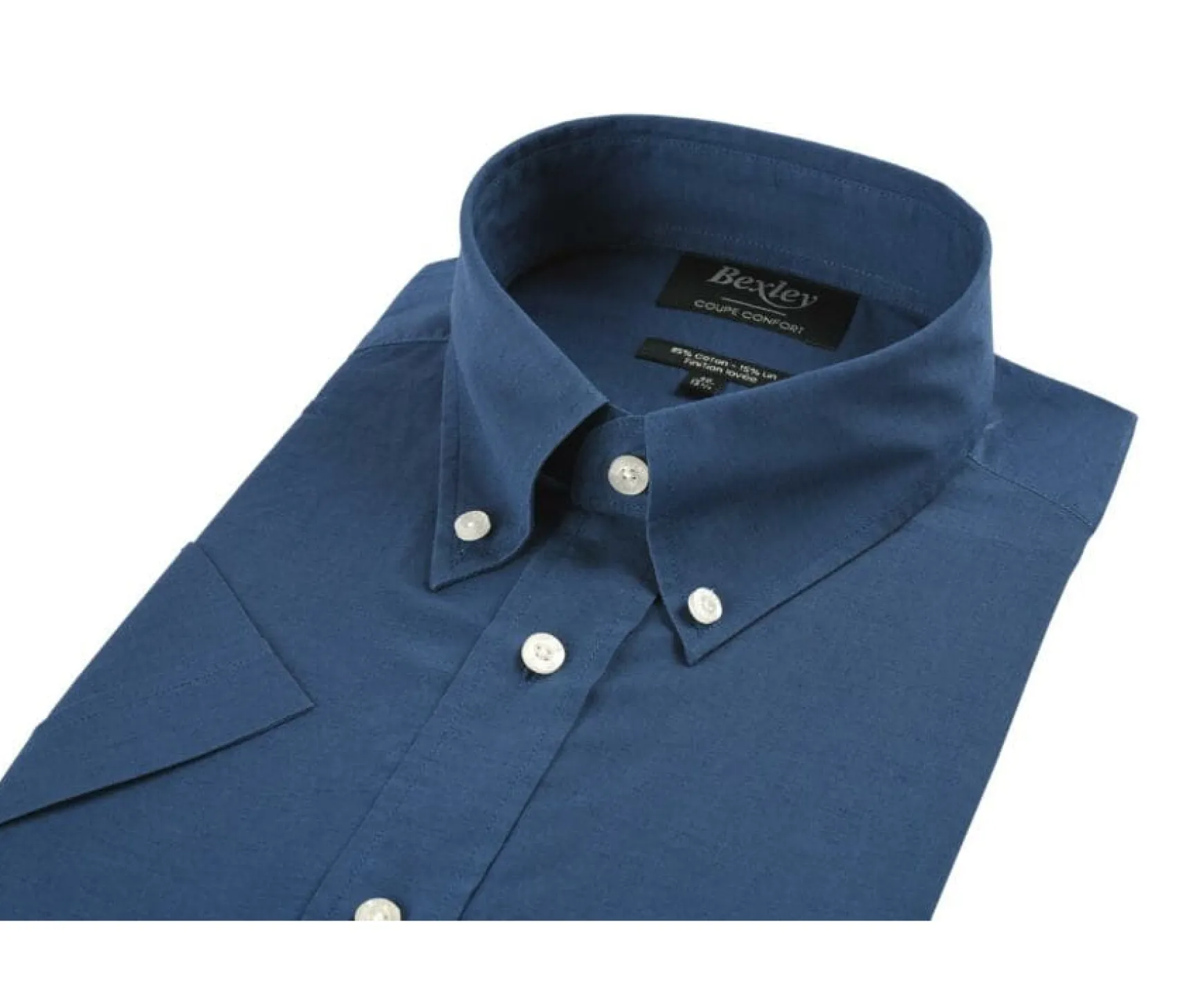 Bexley | Linen Cotton Shirt - Chest Pocket Colten Mc Indigo