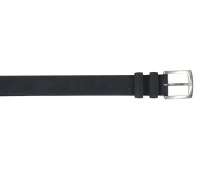 Bexley | Luxury Belt For Men Westgate Silver Navy Suede