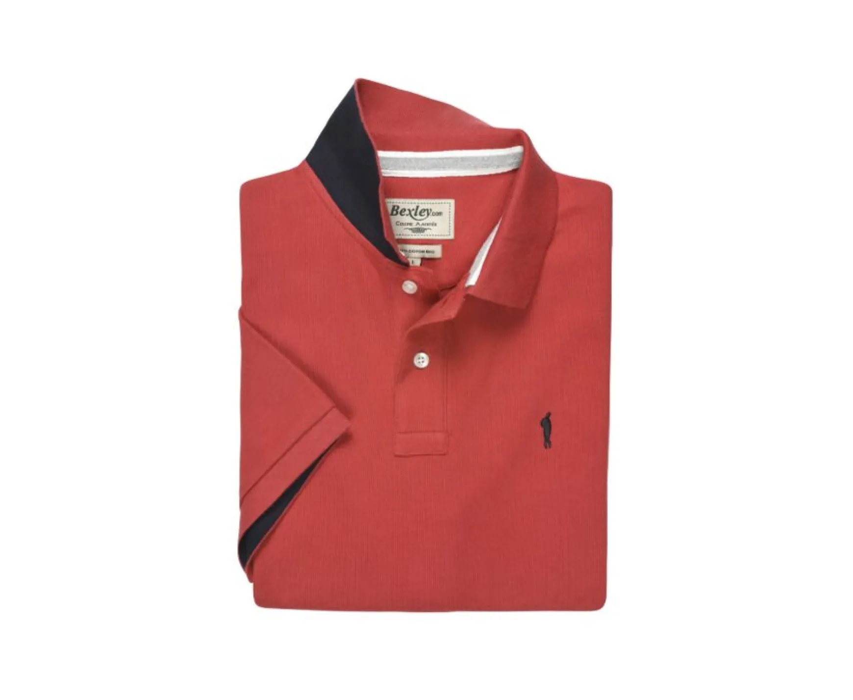 Bexley Adjusted Fit | Melange Men'S Polo Shirt Andy Ii Deep Red