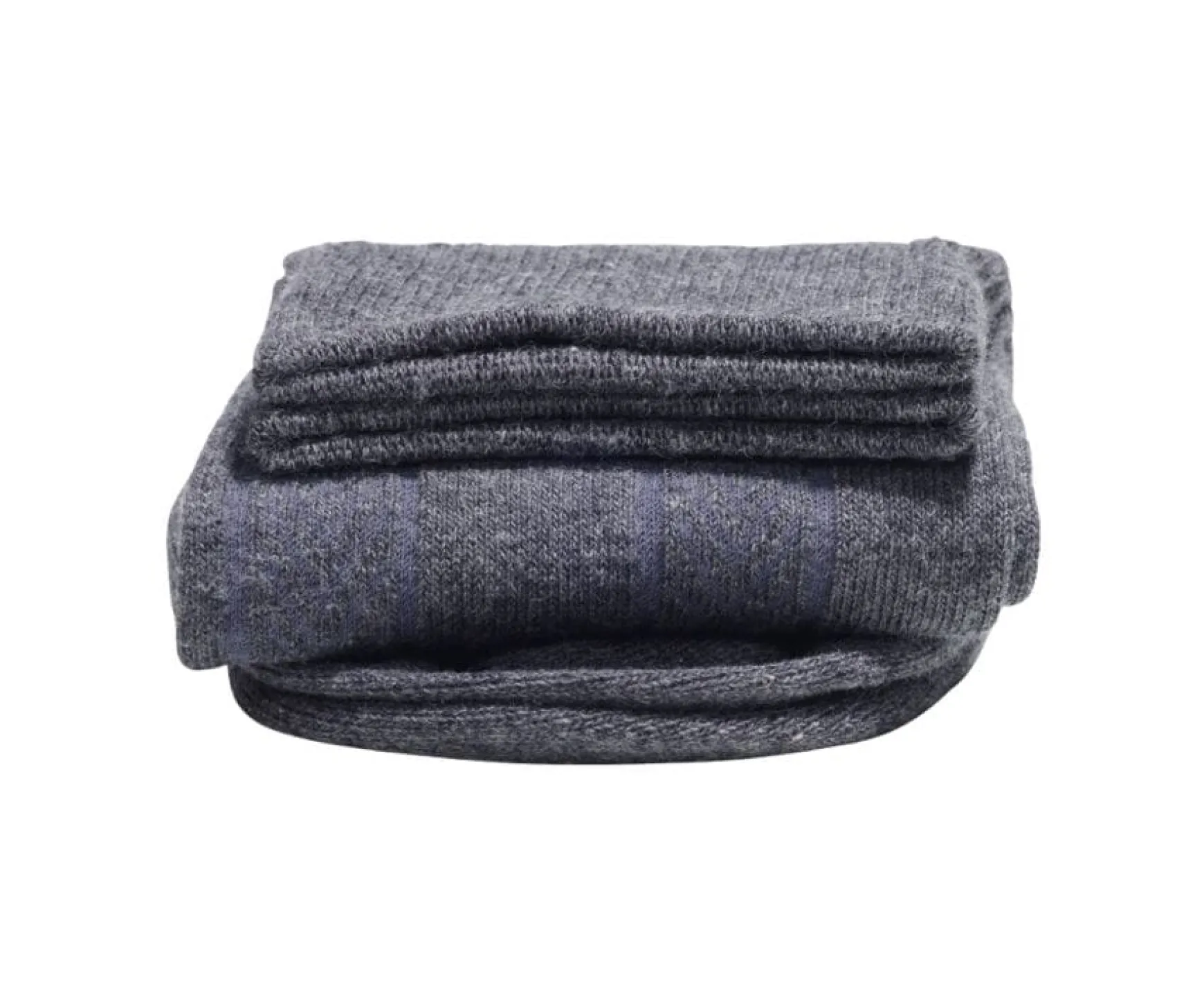 Bexley | Men'S Anthracite Grey Thick Cotton Socks With Herringbone Style Grey Anthracite