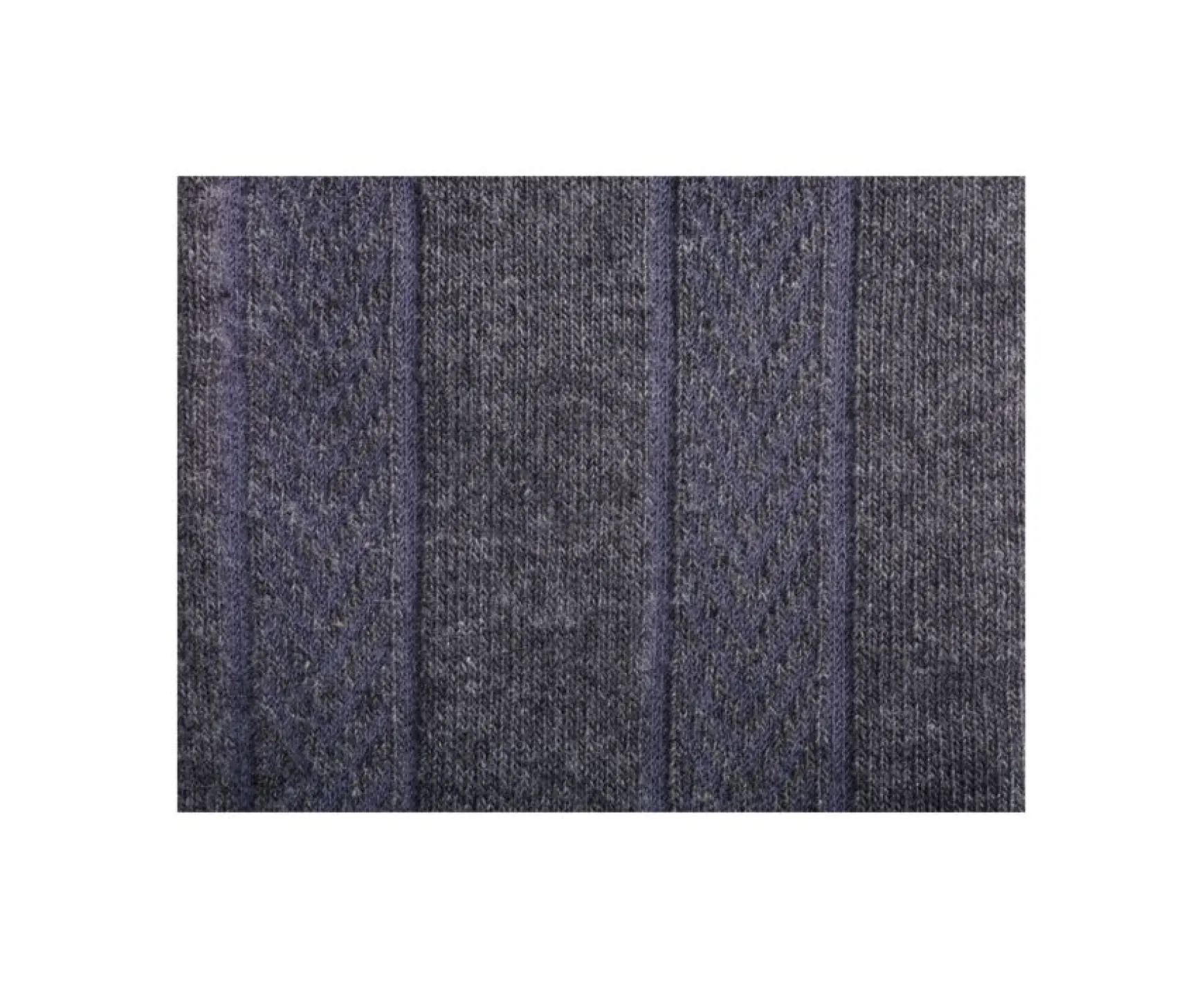 Bexley | Men'S Anthracite Grey Thick Cotton Socks With Herringbone Style Grey Anthracite