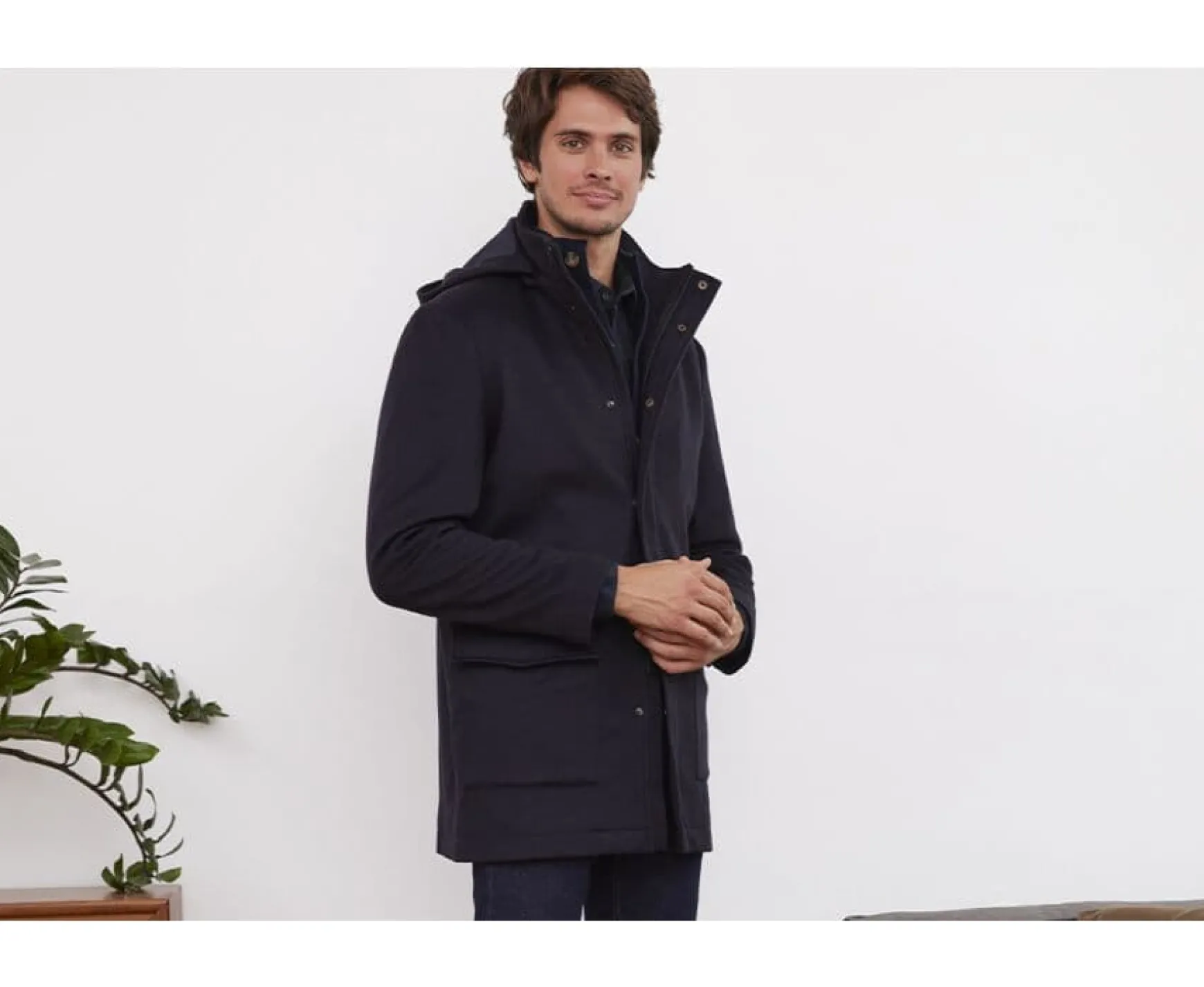 Bexley | Men'S Cashmere Wool Coat Grellan Navy