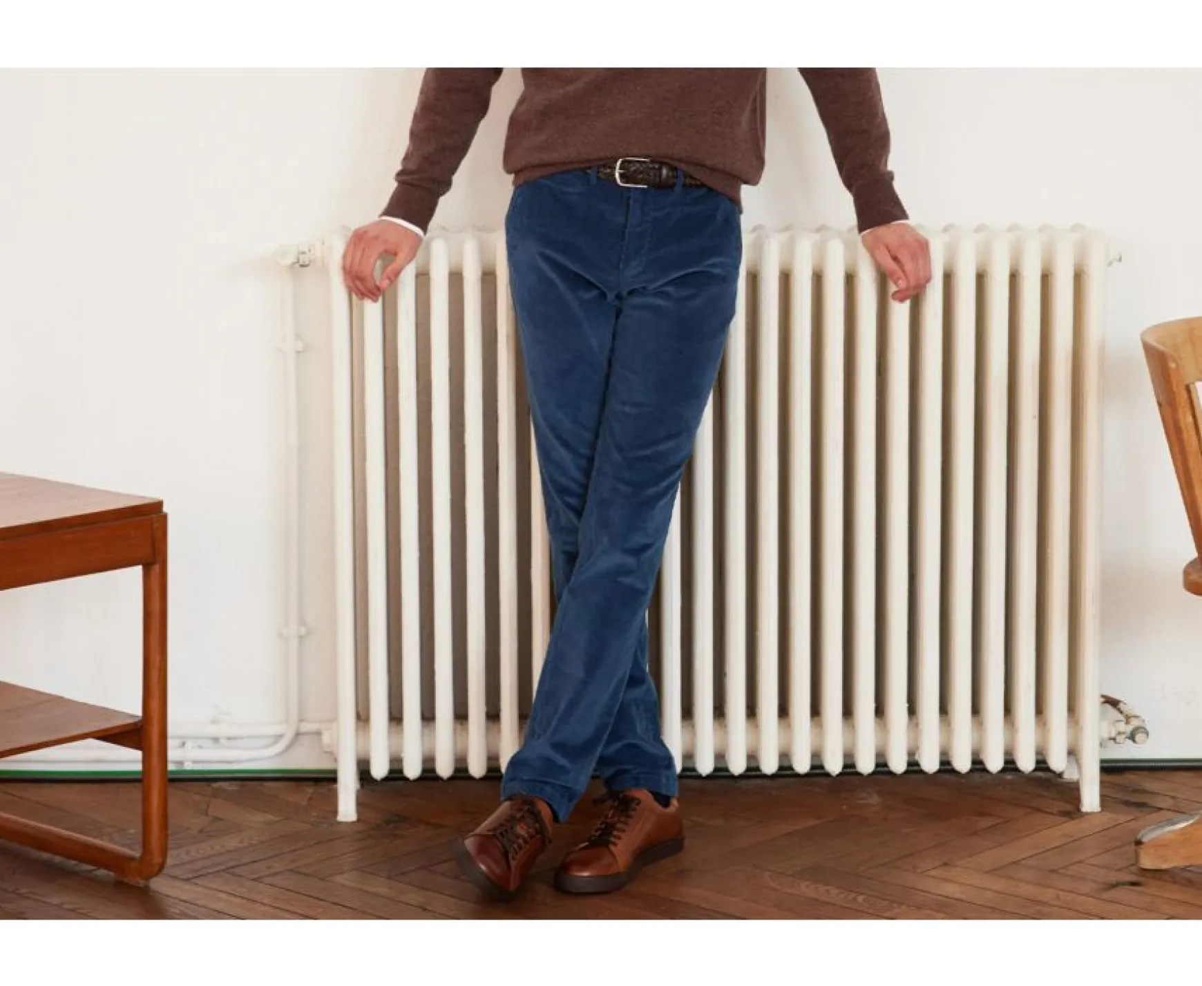 Bexley Adjusted Fit | Men'S Chinos - Norman | Denim Blue