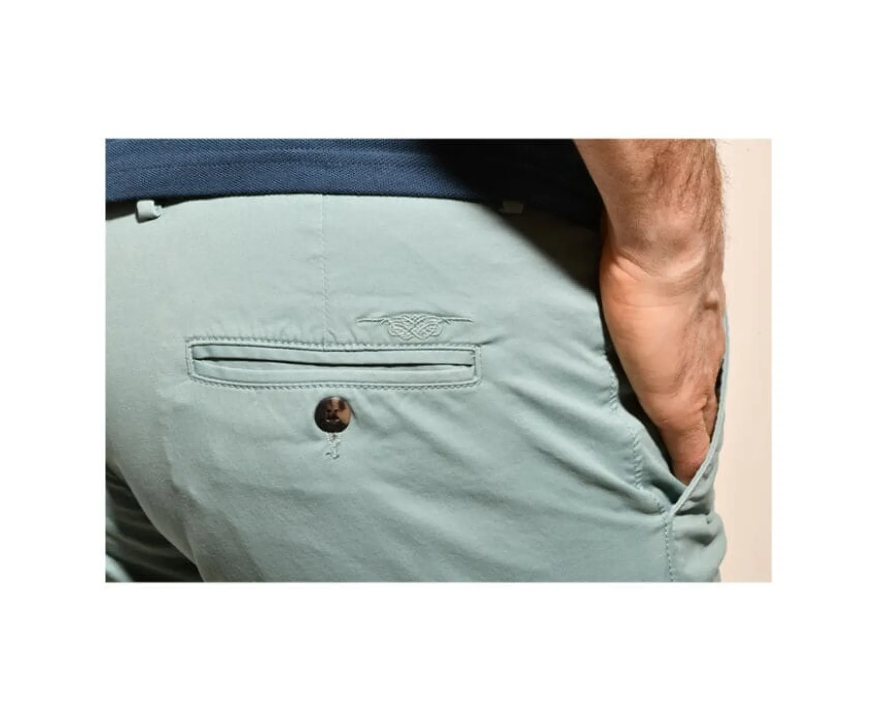 Bexley Adjusted Fit | Men'S Chinos Kyrk Frosty Green