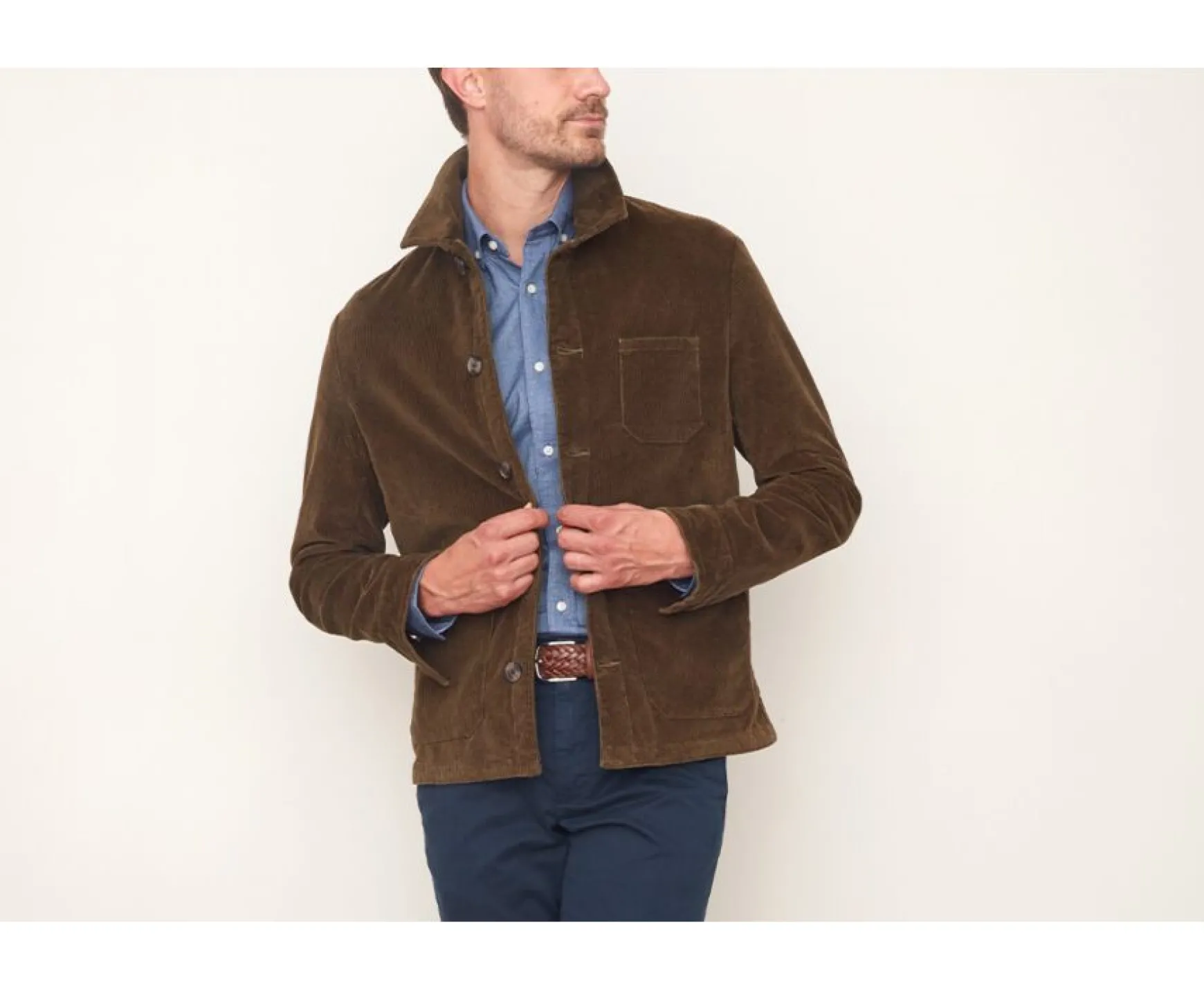 Bexley | Men'S Corduroy Jacket Fidelien Olive