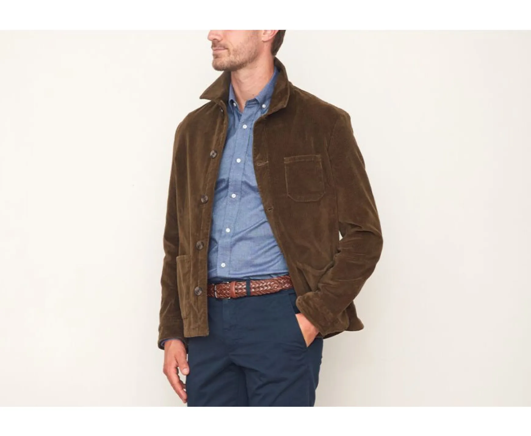 Bexley | Men'S Corduroy Jacket Fidelien Olive