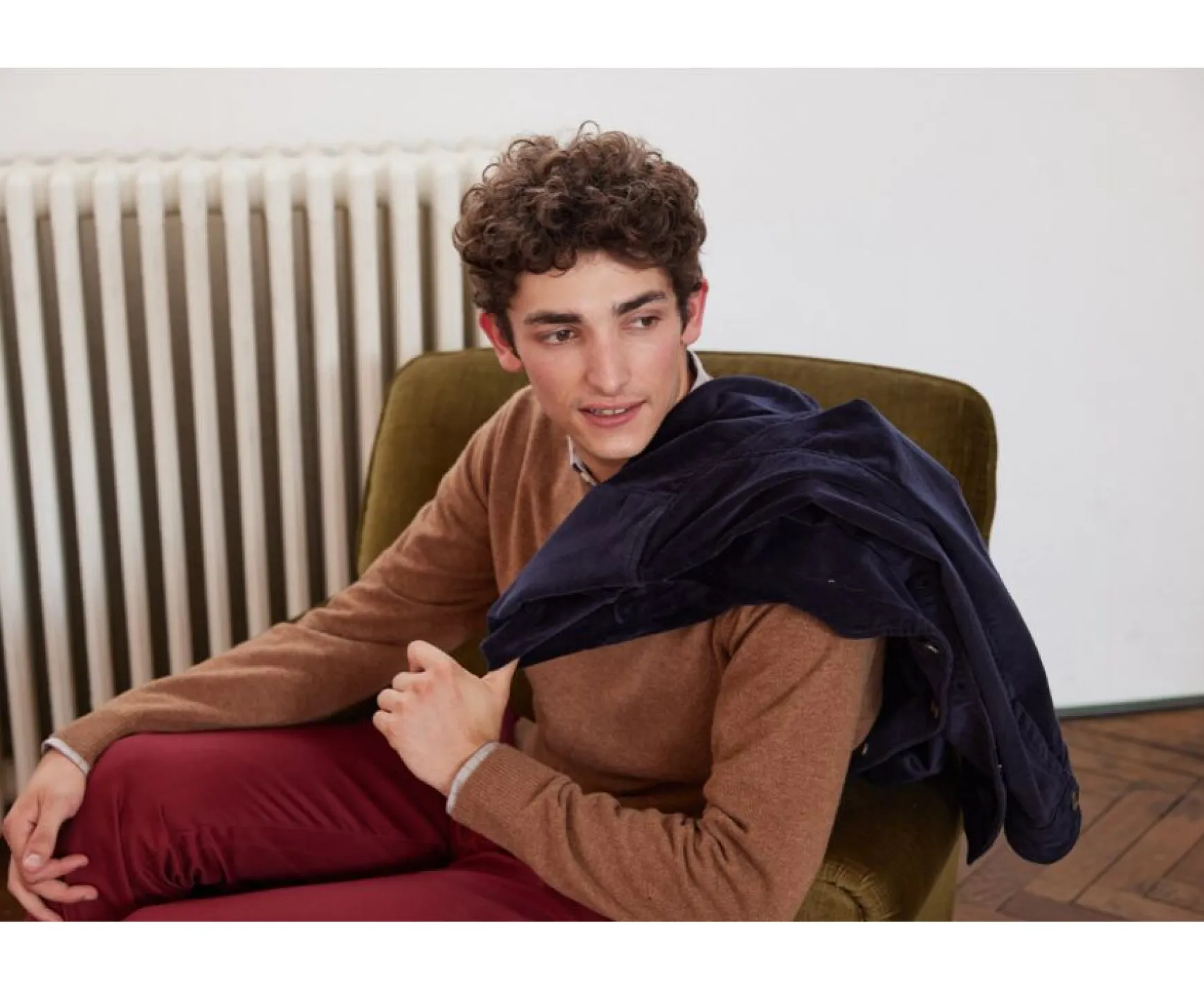 Bexley | Men'S Corduroy Safari Jacket - Florencien | Navy