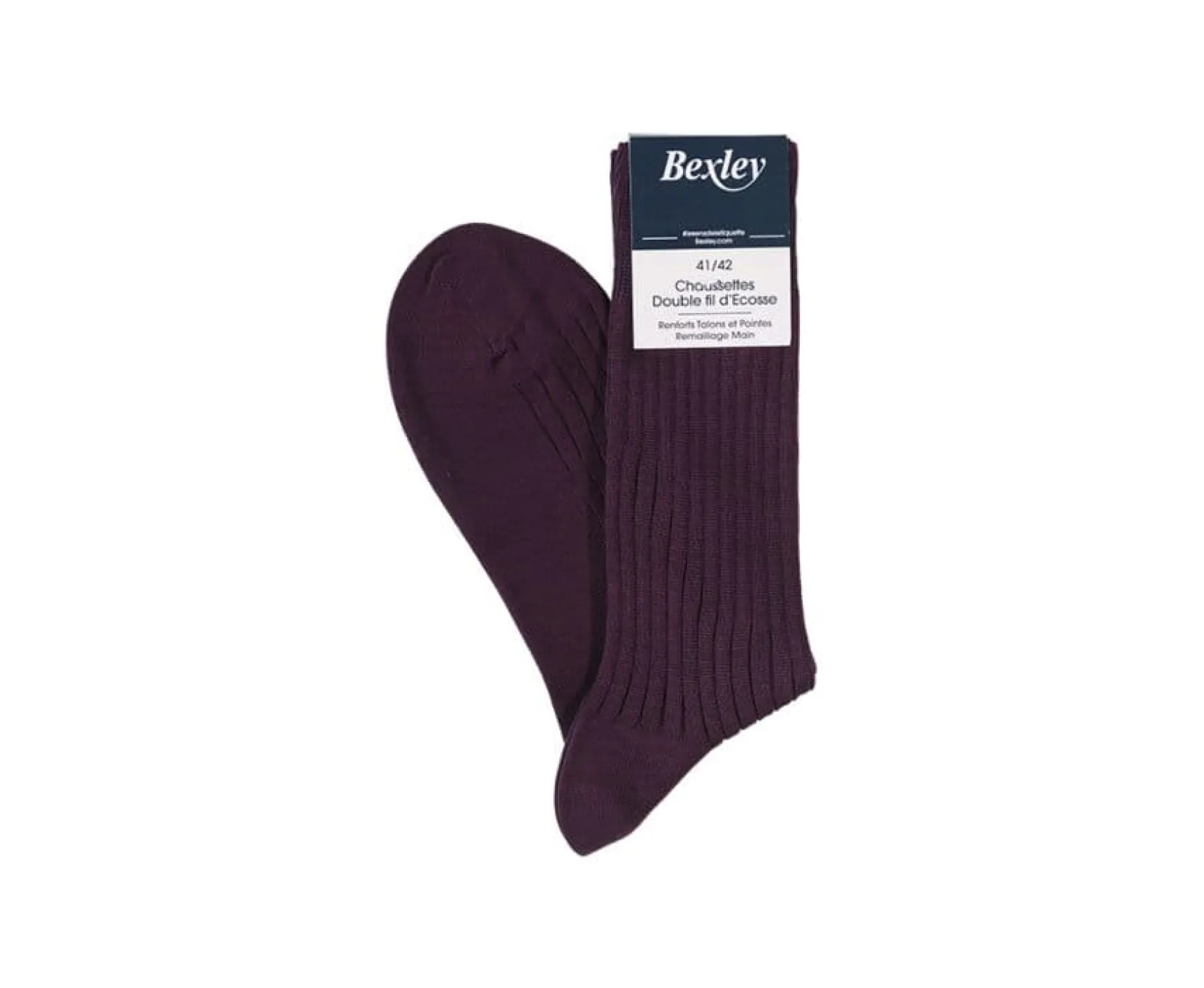 Bexley | Men'S Cotton Dress Socks Burgundy