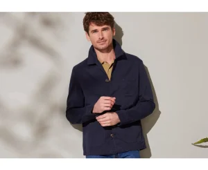 Bexley | Men'S Cotton Jacket Felicien Navy