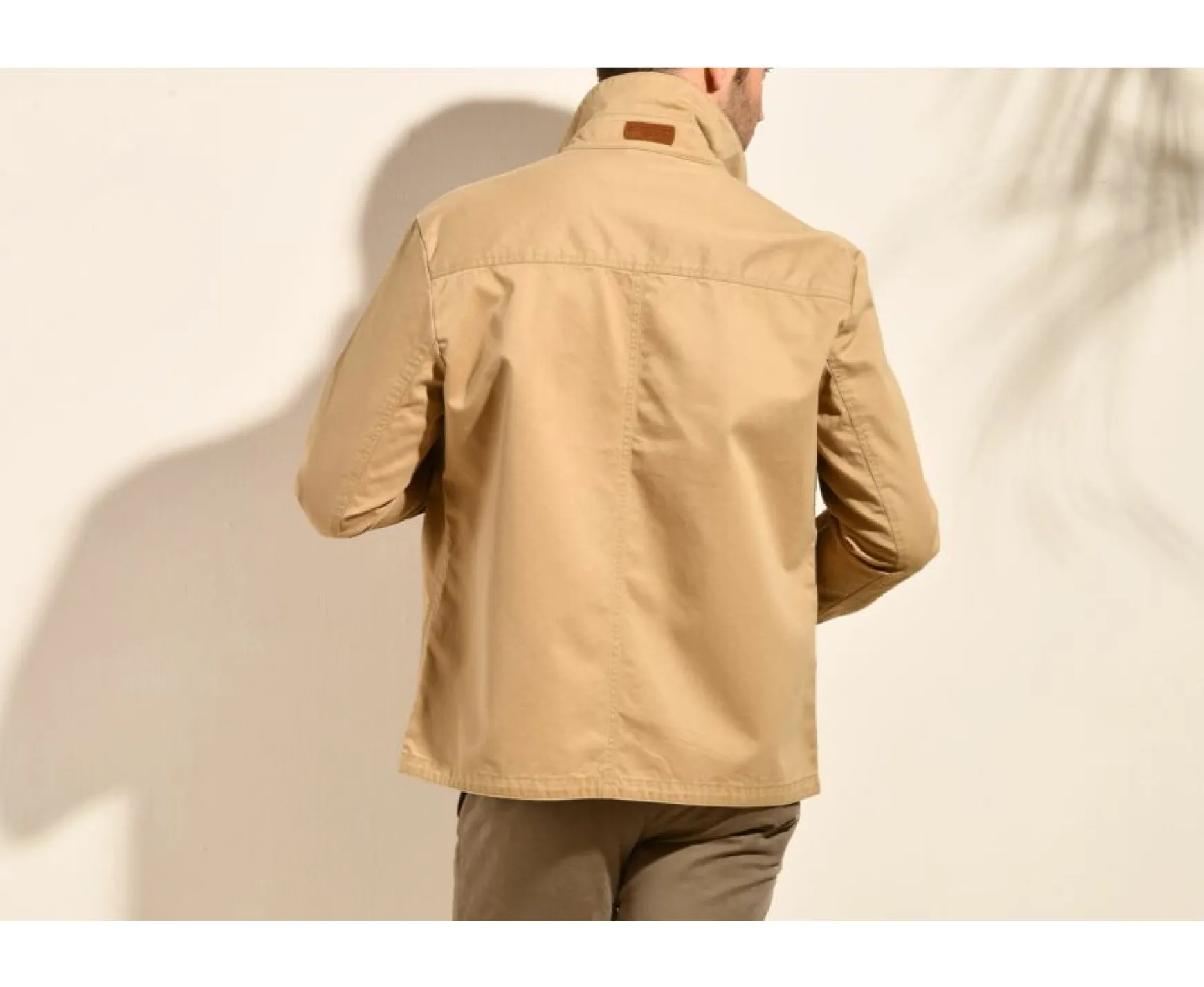 Bexley | Men'S Cotton Jacket Felicien Desert