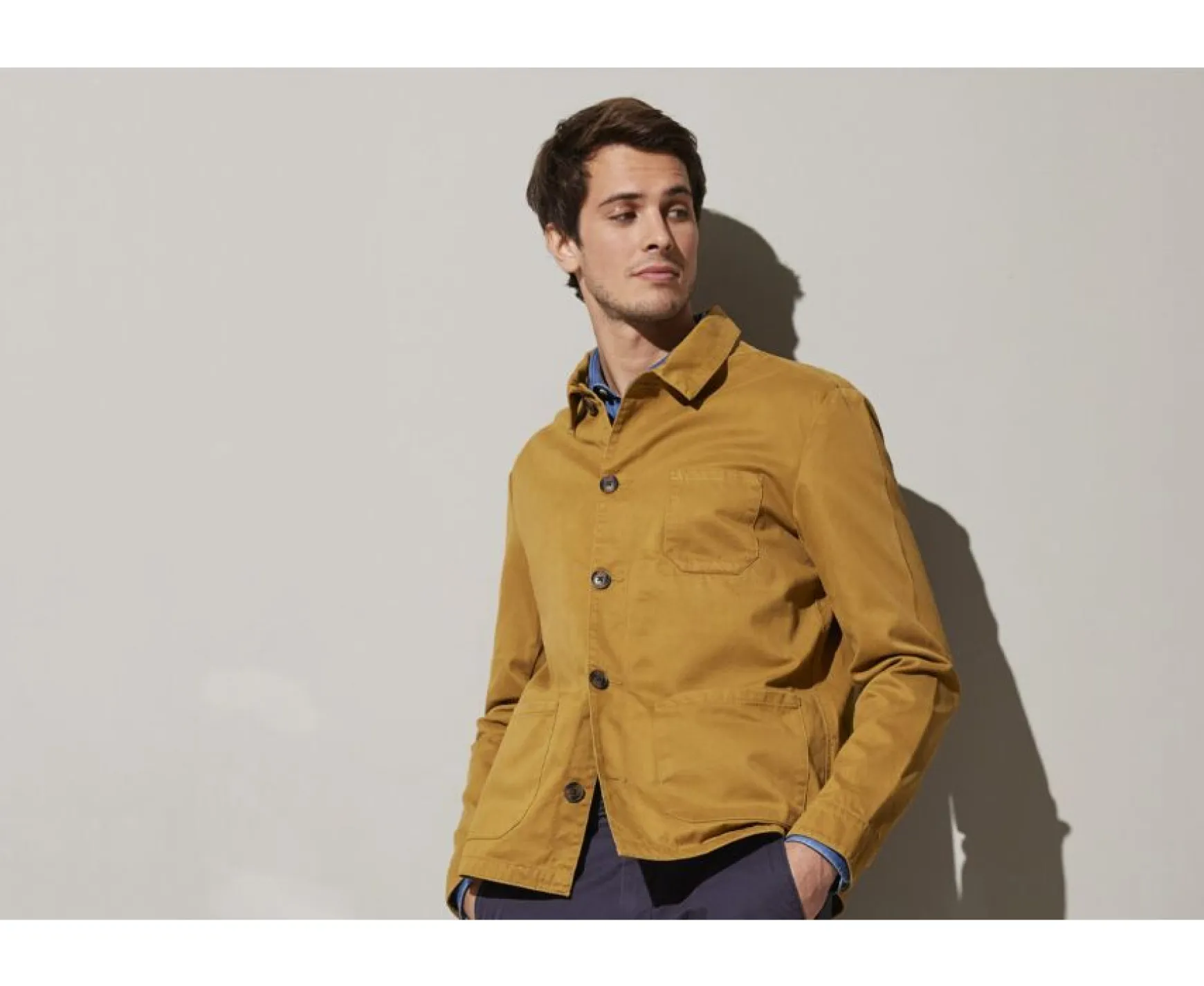Bexley | Men'S Cotton Jacket Felicien Caramel