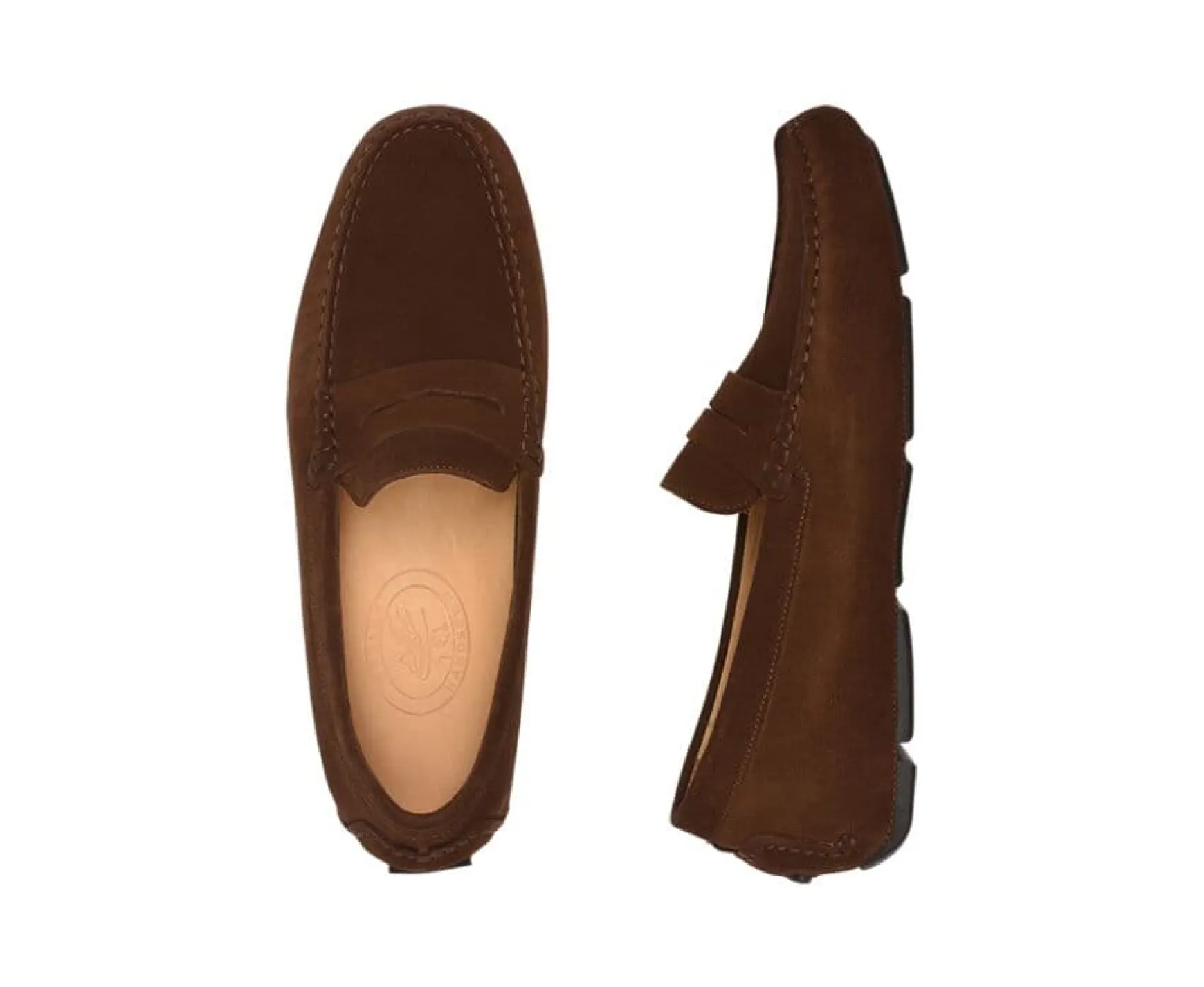 Bexley Moccasins | Men'S Driving Moccasins Seacrest Ii Havana Suede