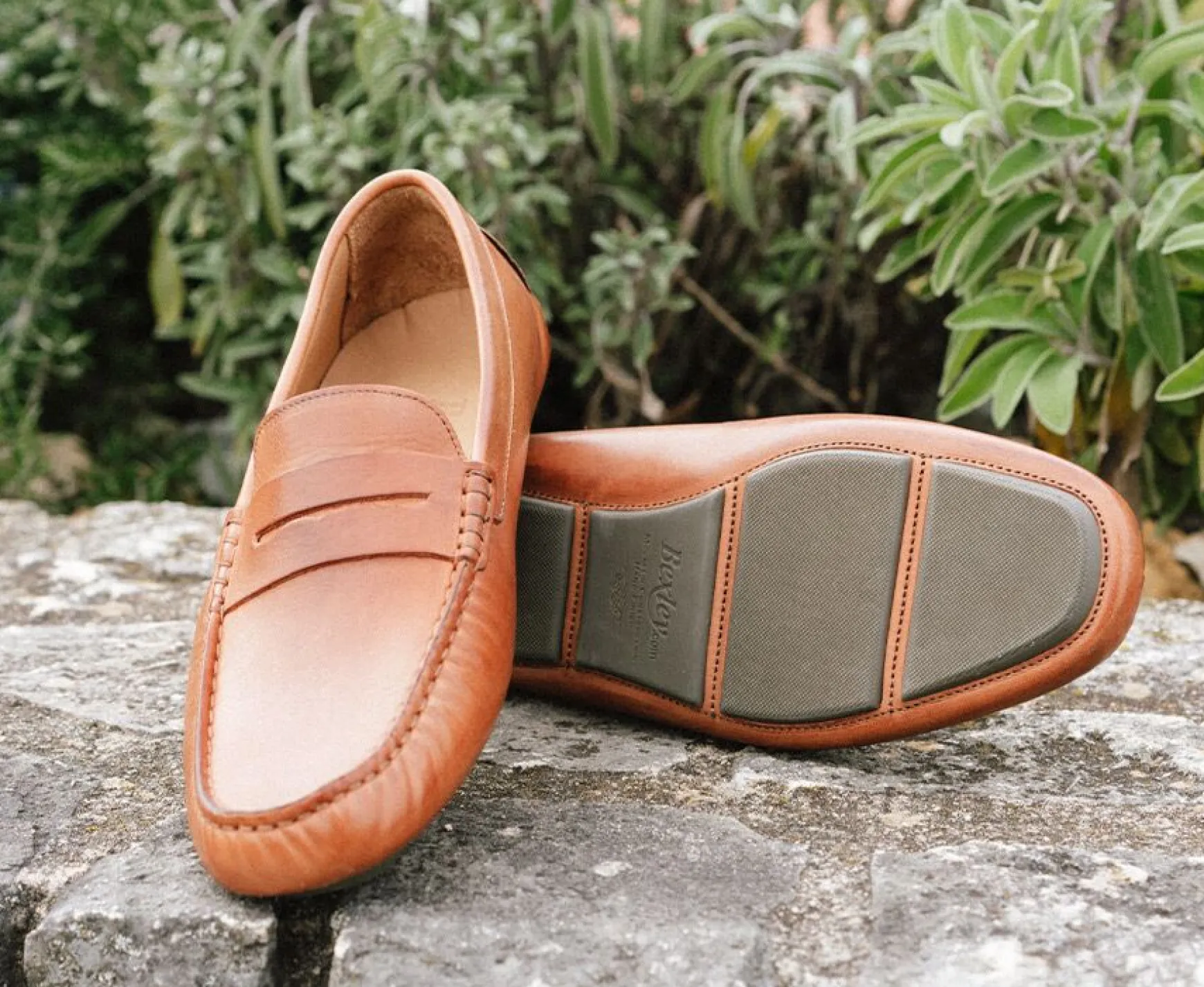 Bexley Moccasins | Men'S Driving Moccasins Seacrest Ii Patina Cognac