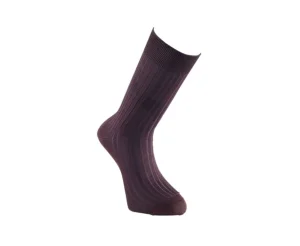 Bexley | Men'S Havana & Liquorice Mercerised Cotton Socks Havane Et Reglisse