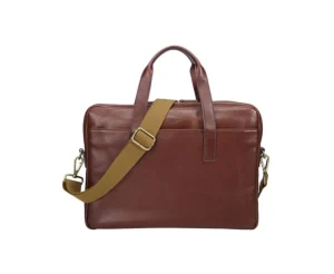 Bexley | Men'S Leather Briefcase Harwinton Cognac