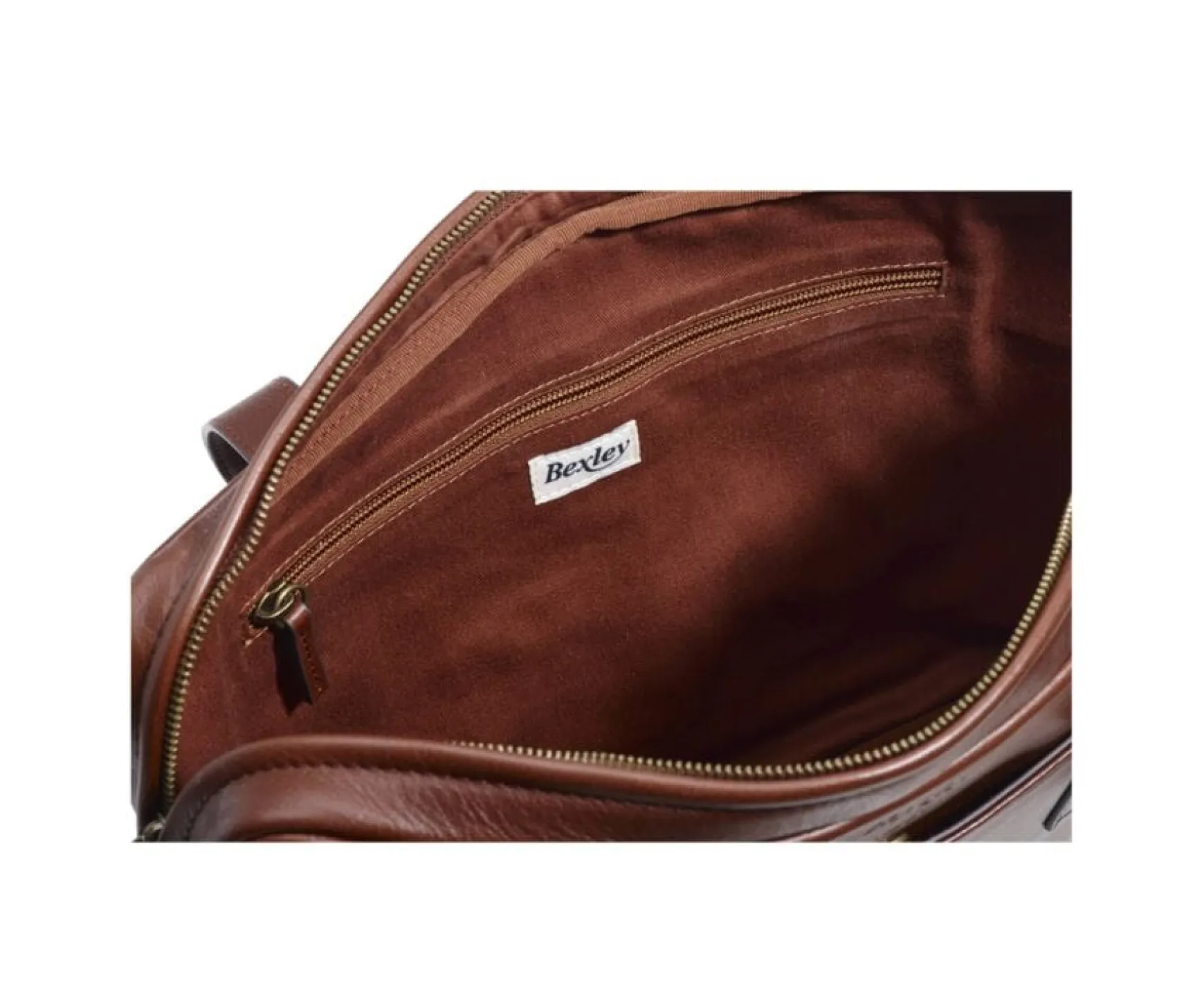 Bexley | Men'S Leather Briefcase Harwinton Cognac