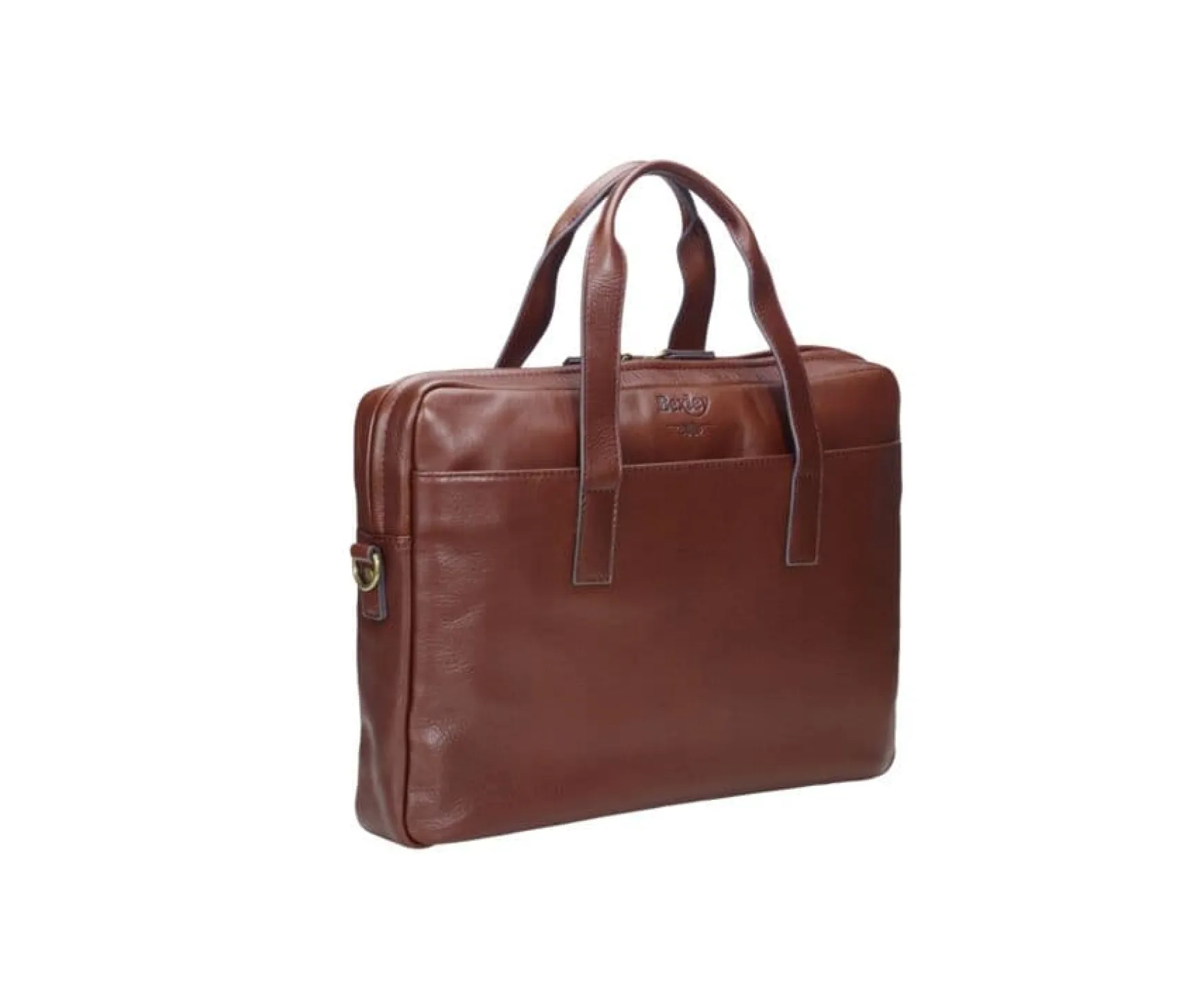 Bexley | Men'S Leather Briefcase Harwinton Cognac