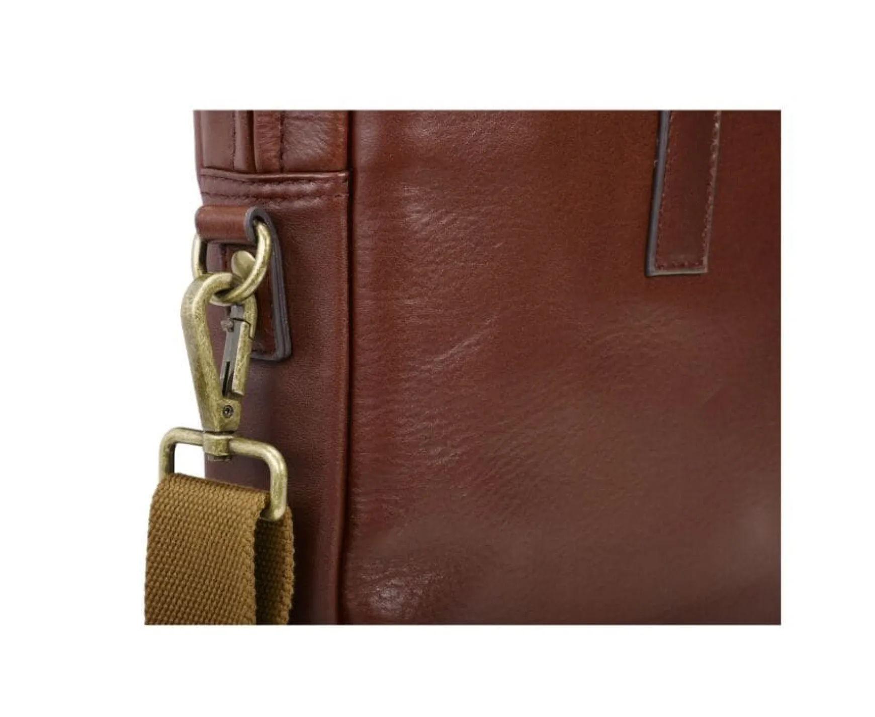 Bexley | Men'S Leather Briefcase Harwinton Cognac