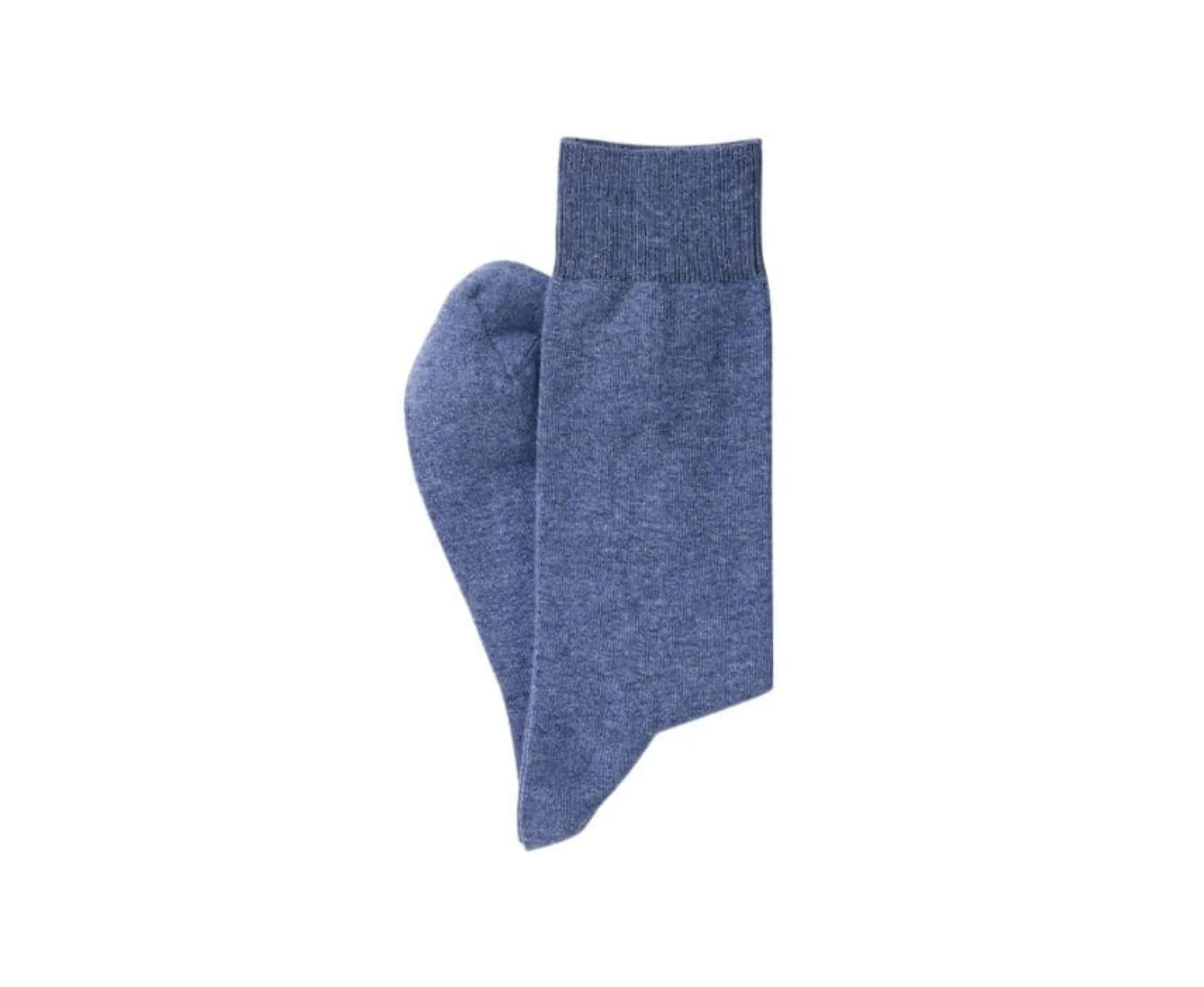 Bexley | Men'S Mercerised Cotton Socks Dark Blue Melange
