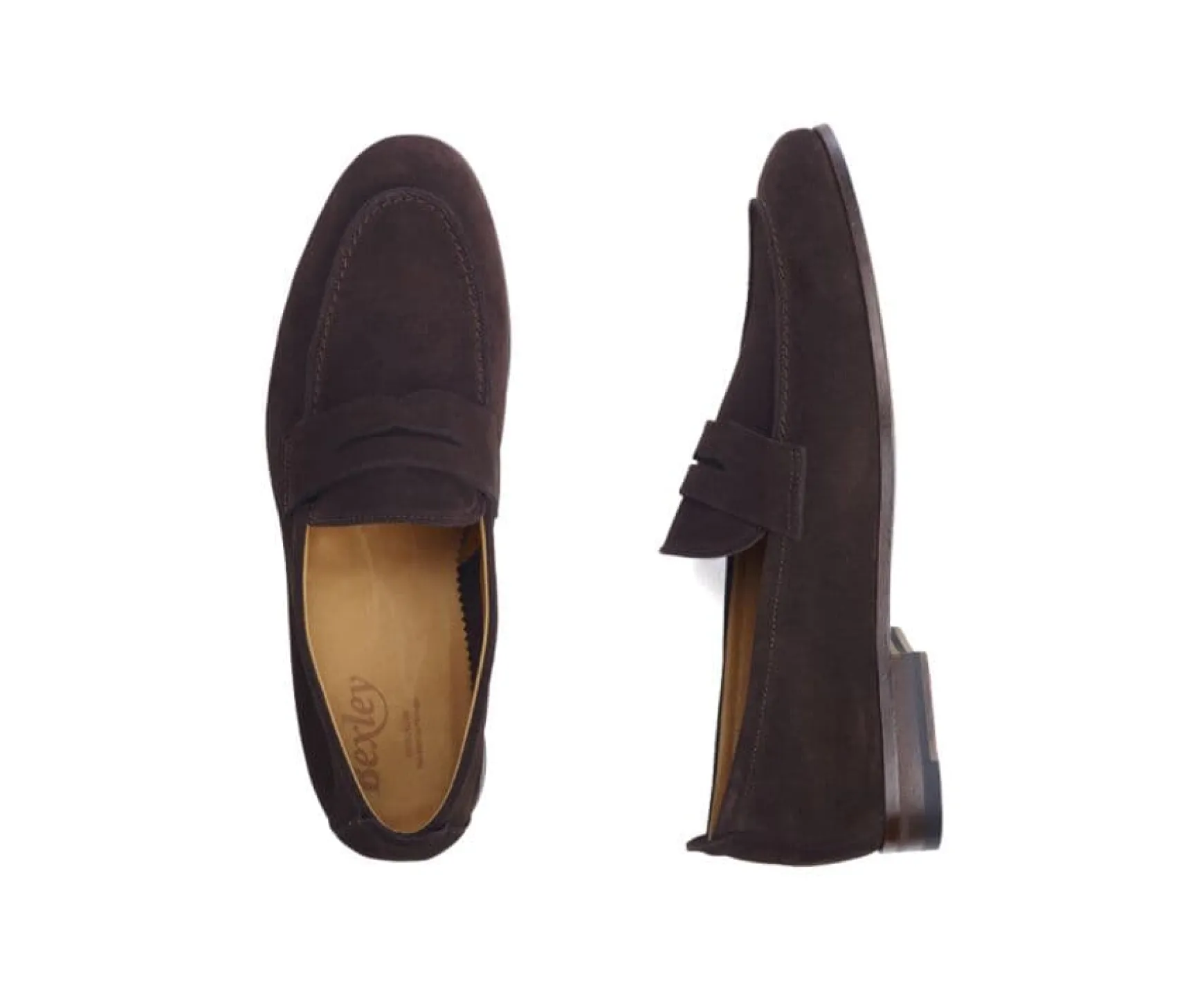 Bexley Loafers | Men'S Penny Loafers Cevio Bitter Chocolate Suede