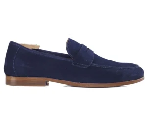 Bexley Loafers | Men'S Penny Loafers Dervio Navy Suede