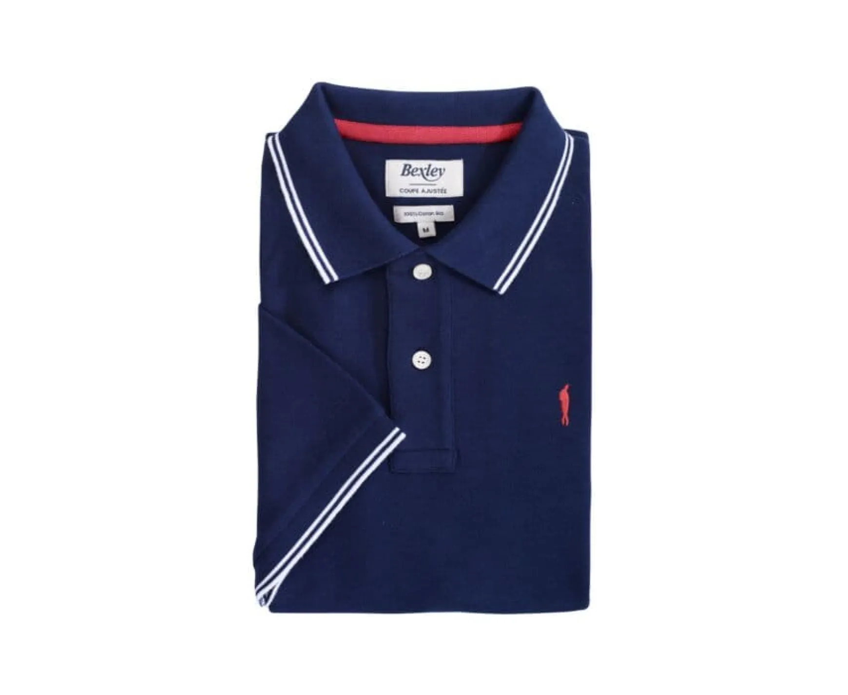 Bexley Adjusted Fit | Men'S Polo Shirt Adney Navy And White