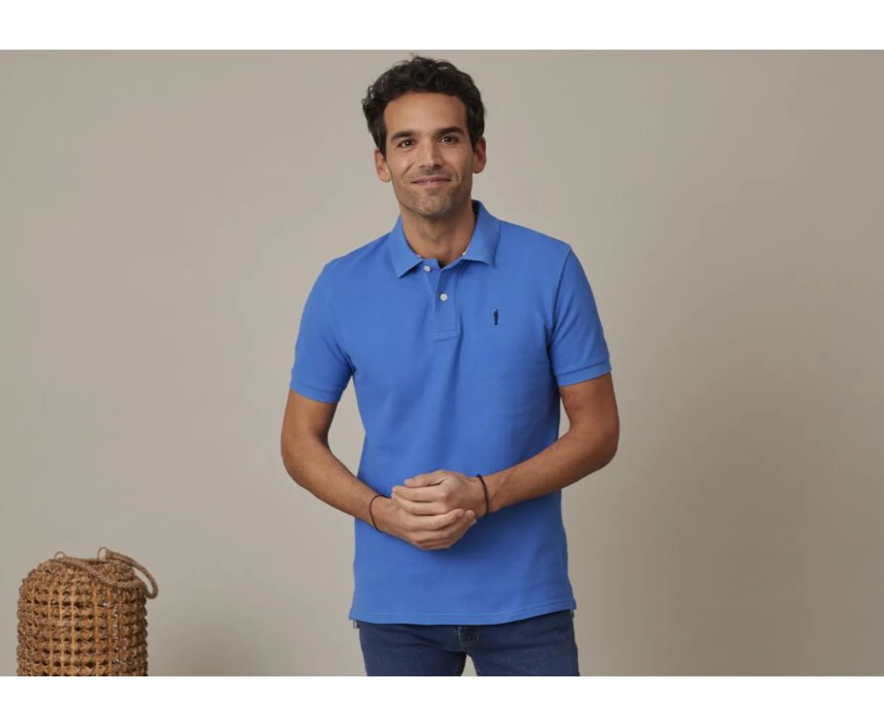 Bexley Adjusted Fit | Men'S Polo Shirt Andy Ii Denim Blue