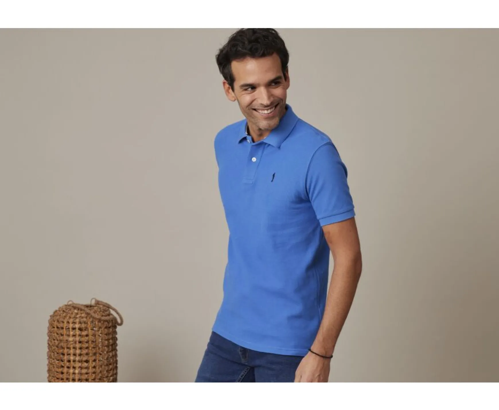 Bexley Adjusted Fit | Men'S Polo Shirt Andy Ii Denim Blue