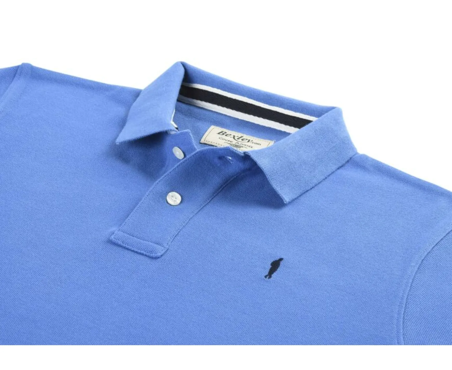 Bexley Adjusted Fit | Men'S Polo Shirt Andy Ii Denim Blue