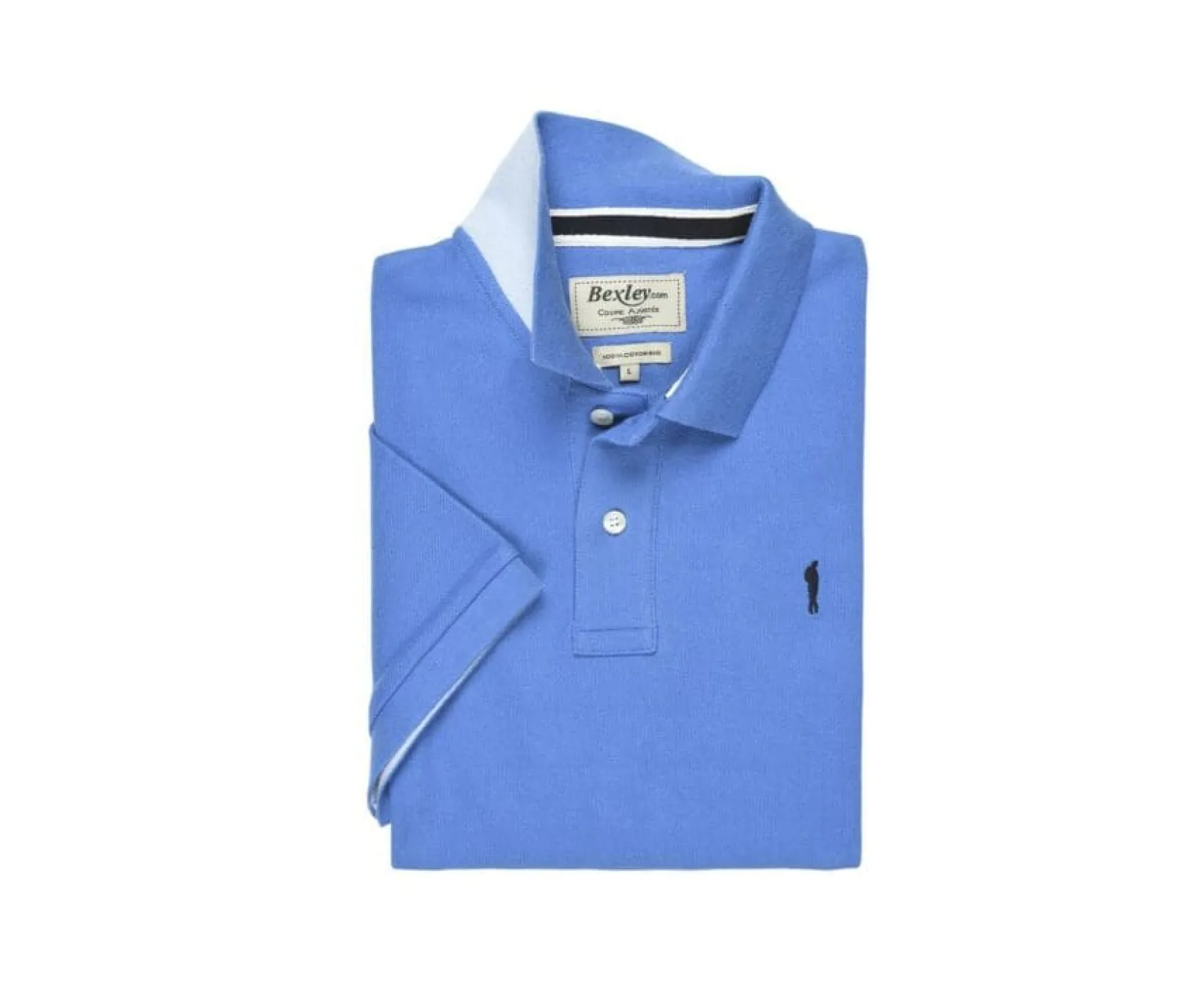 Bexley Adjusted Fit | Men'S Polo Shirt Andy Ii Denim Blue