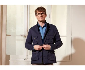 Bexley | Men'S Safari Jacket Falbert Navy