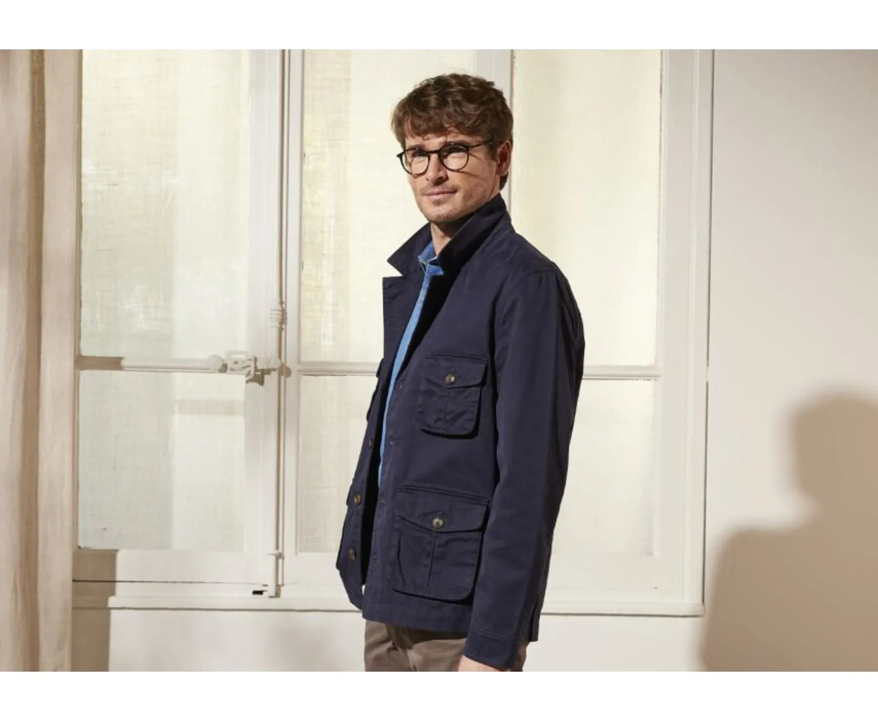 Bexley | Men'S Safari Jacket Falbert Dark Navy