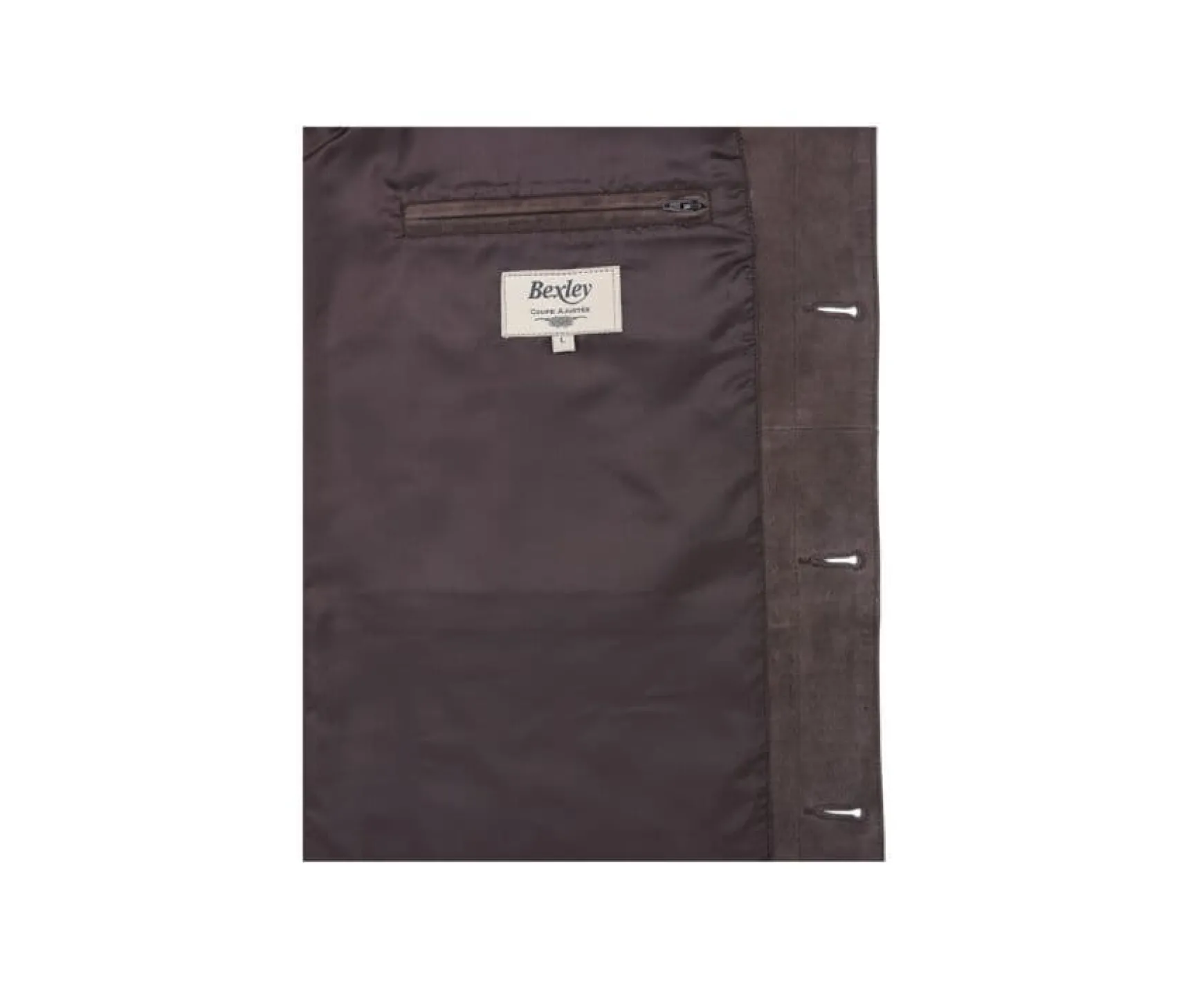 Bexley | Men'S Suede Leather Jacket Faustin Brown