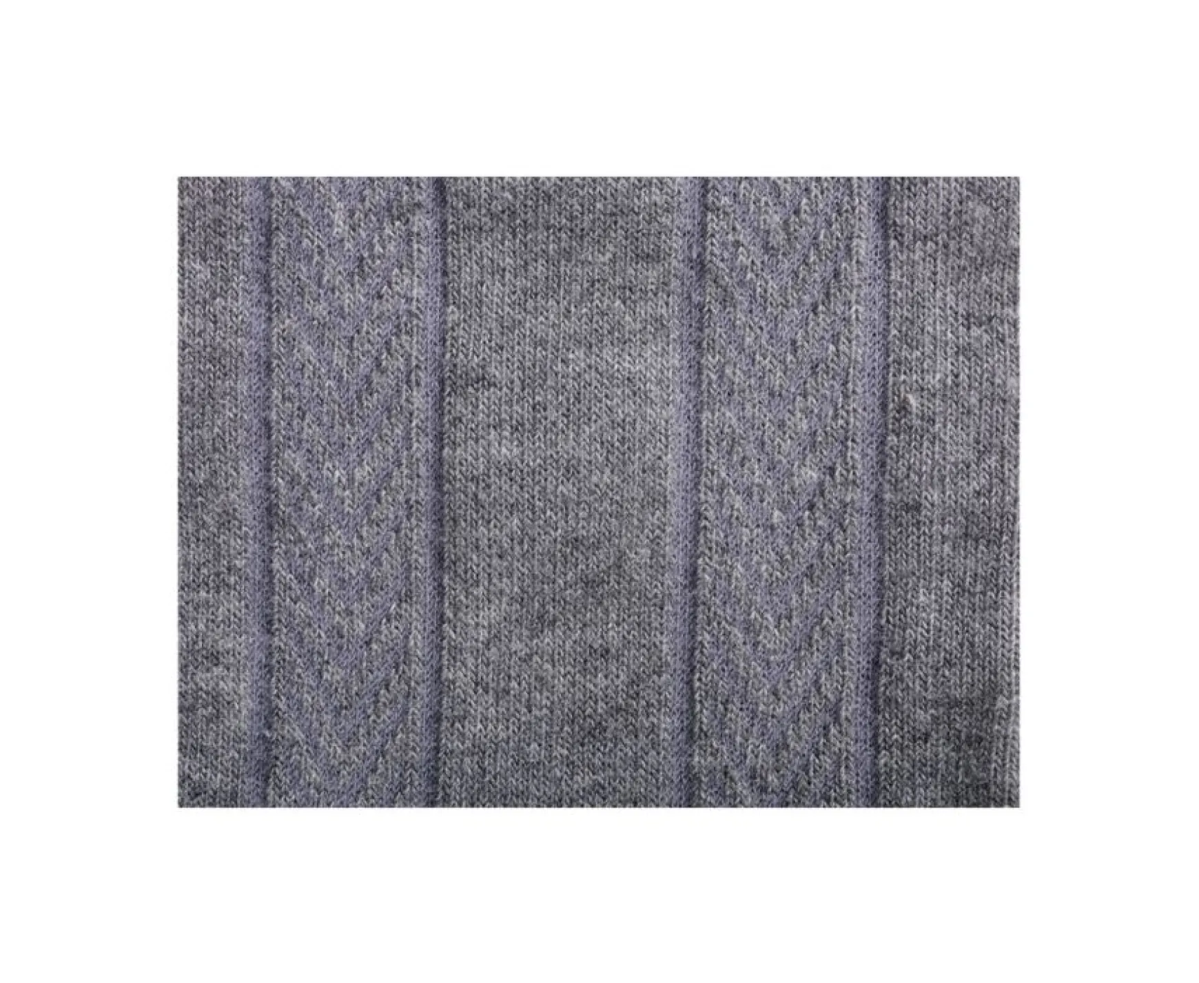 Bexley | Men'S Thick Cotton Socks With Herringbone Style Grey Melange