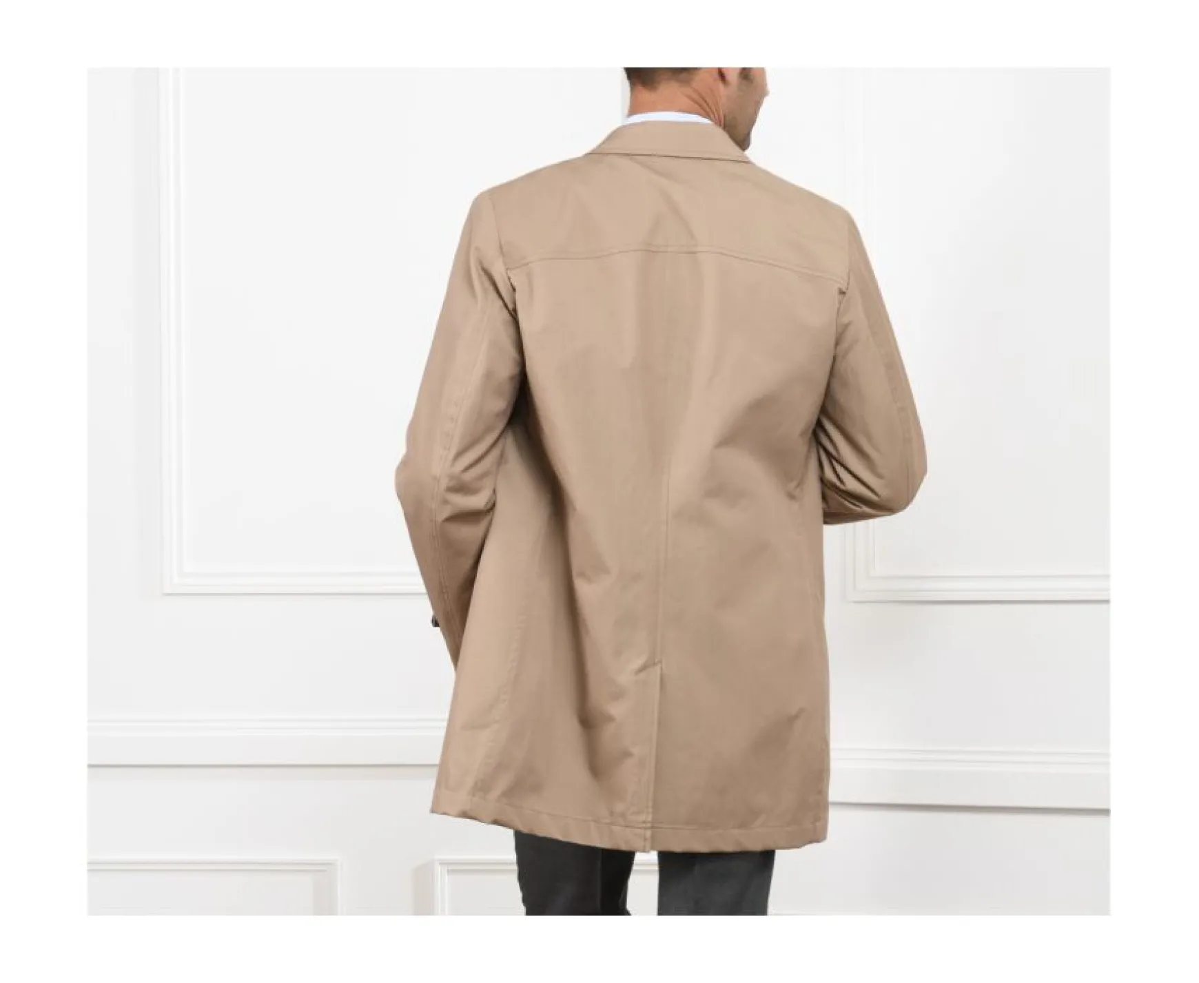 Bexley | Men'S Trench Coat Aurele Ii Dark Beige