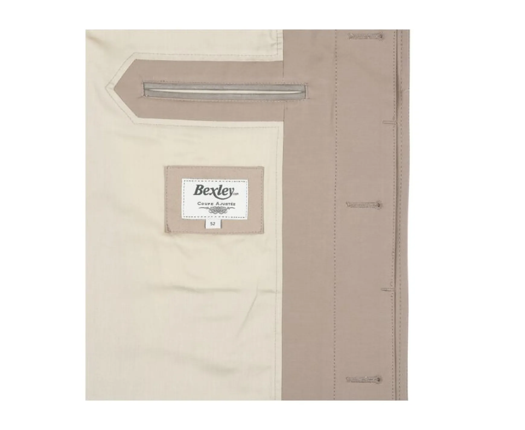 Bexley | Men'S Trench Coat Aurele Ii Dark Beige