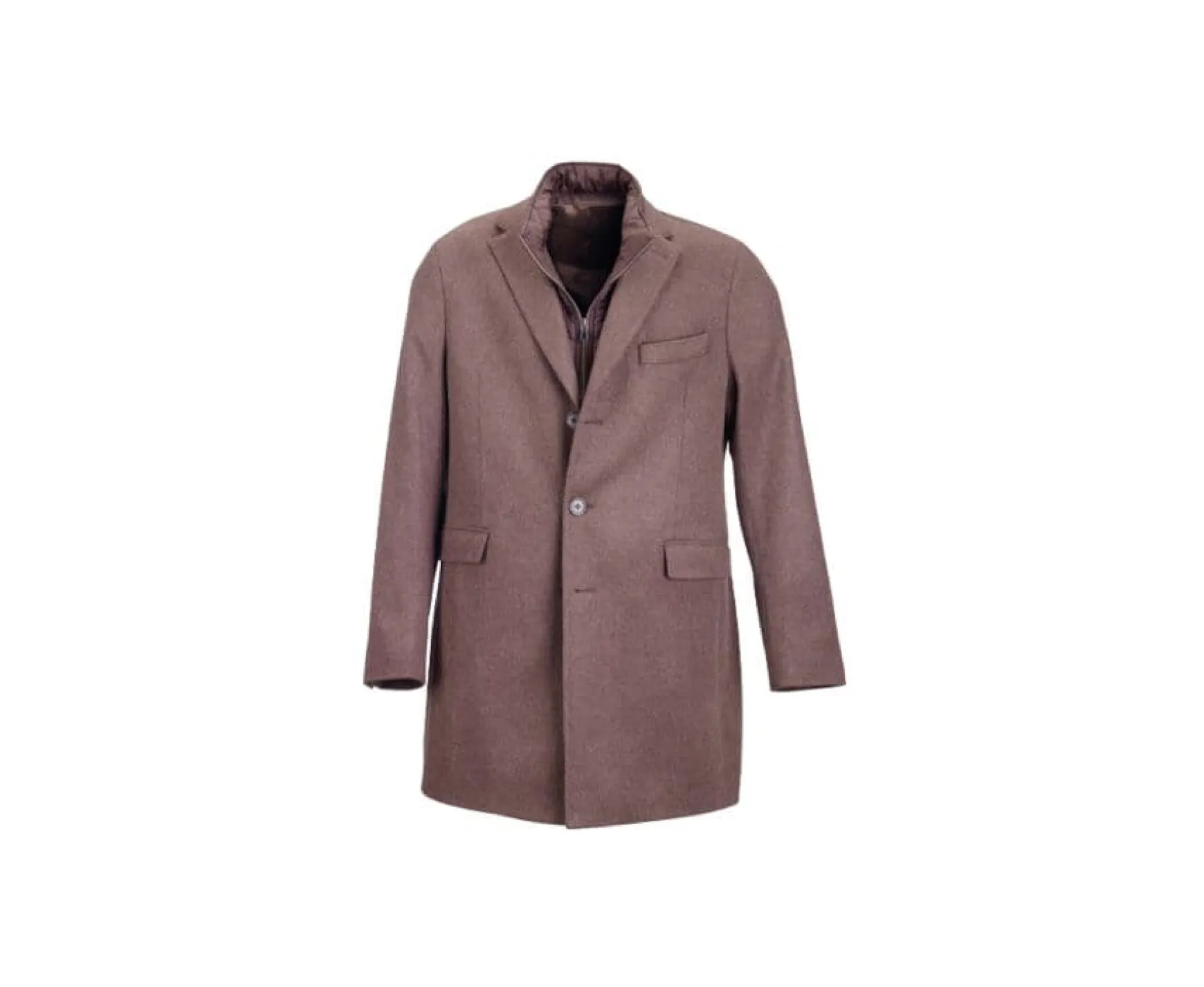 Bexley | Men'S Winter Cashmere Wool Coat Honore Ii Chocolate