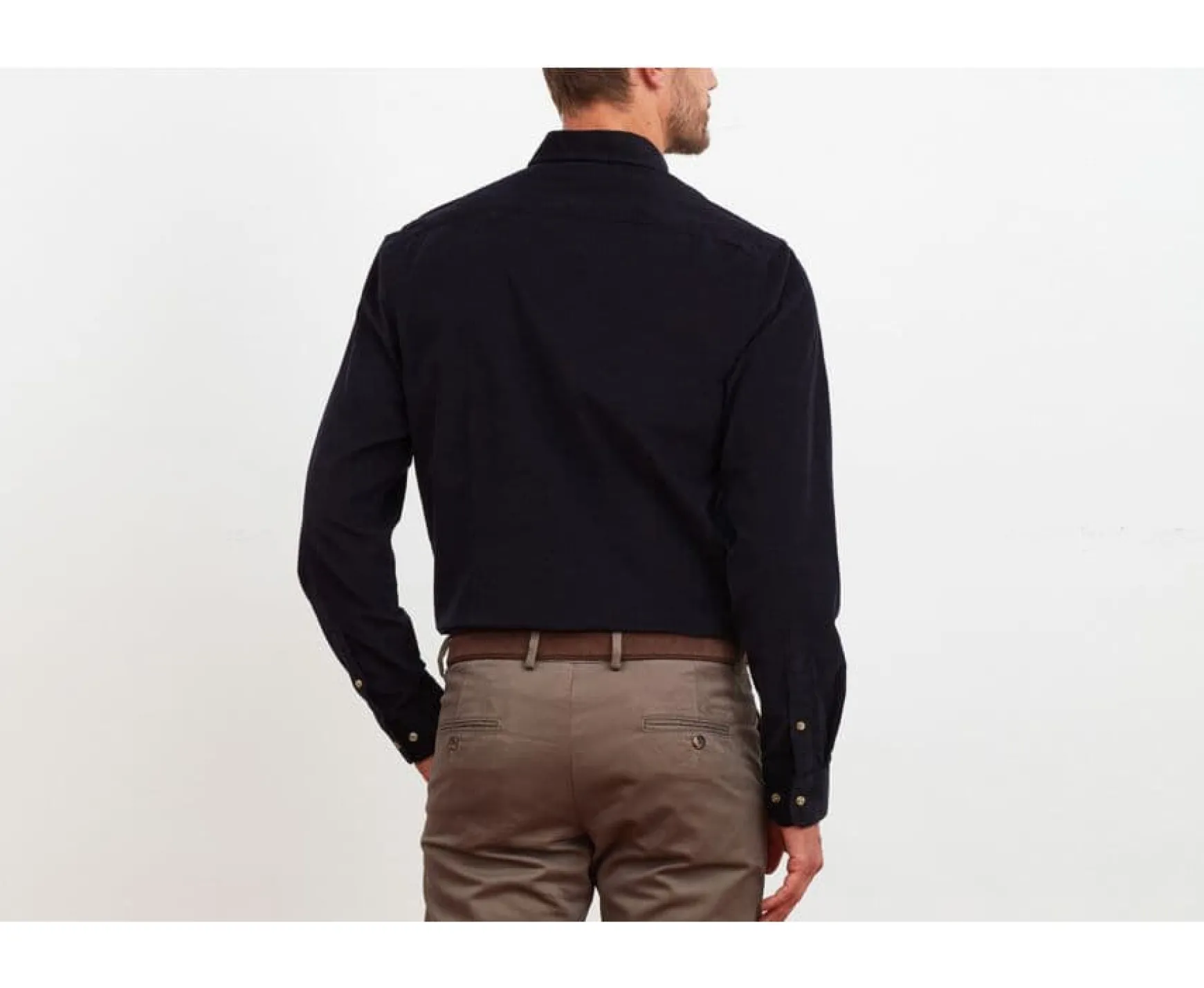 Bexley | Navy Velvet Shirt Wayne Dark Navy